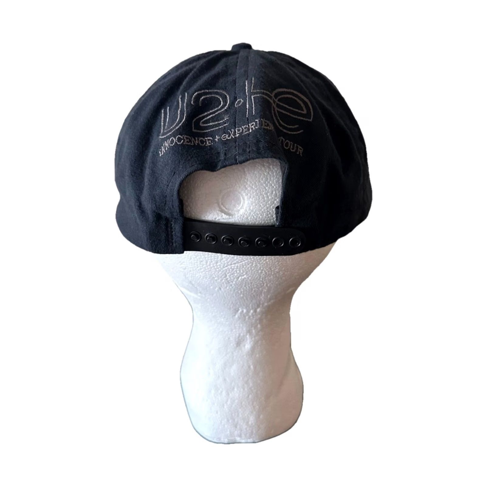 Vintage U2 INNOCENCE EXISTENCE TOUR CAP HAT EMBROIDERED FRONT BLACK OFFICIAL PROMO USA Baseball Cap Men One Size Size ONE SIZE - 3 Thumbnail
