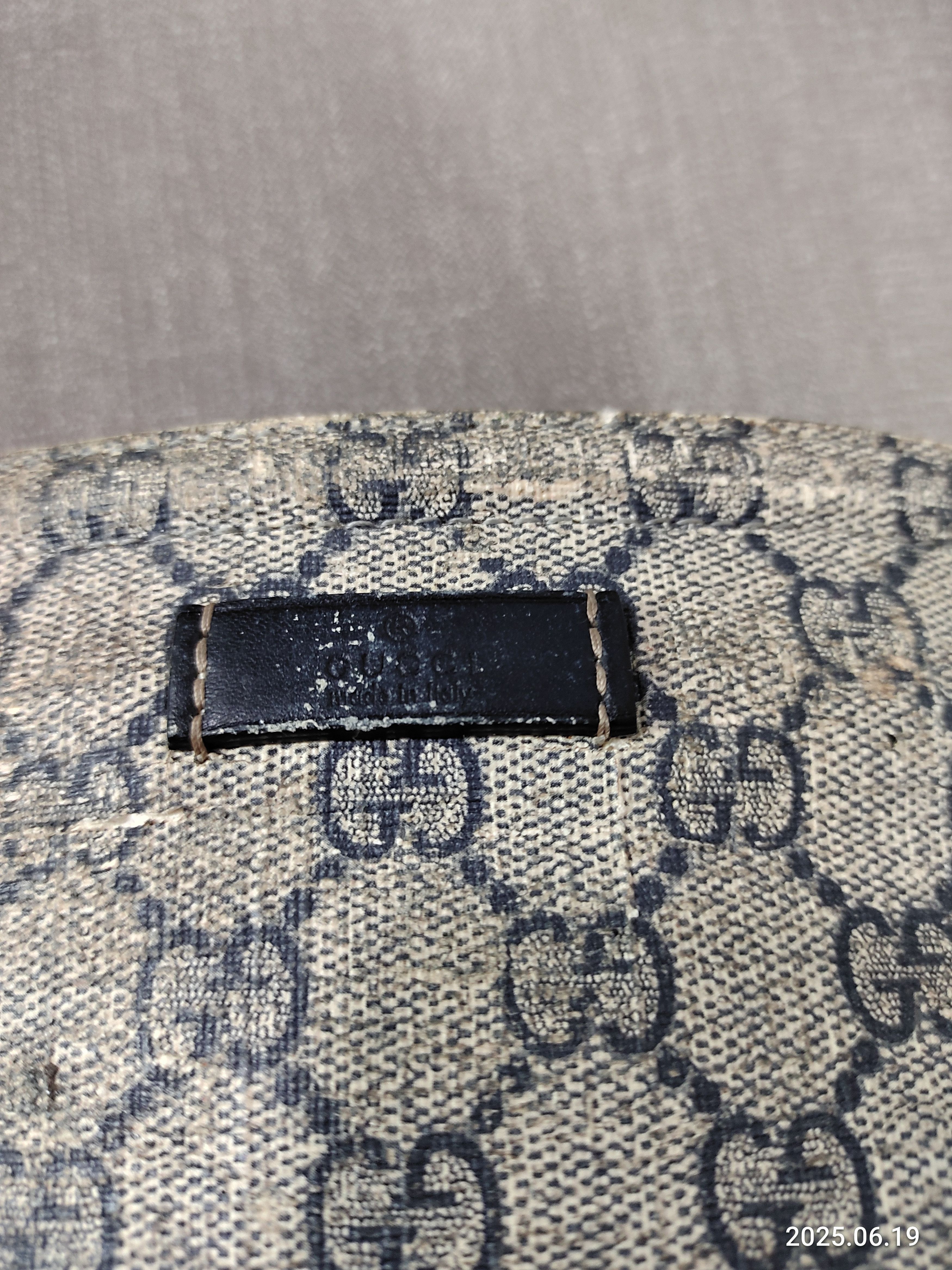 Gucci Gucci Blue Grey Gg Coated Canvas Large Messenger Bag Size ONE SIZE - 7 Thumbnail