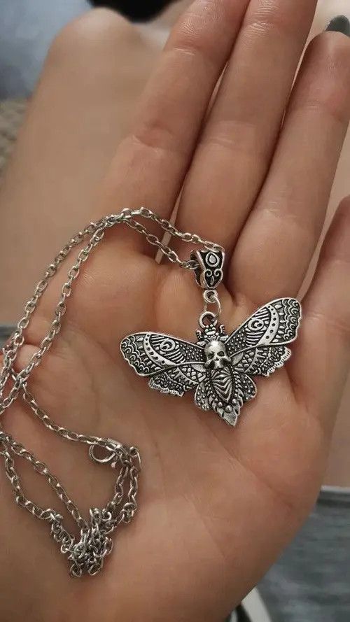 Jewelry Mayumi x Asaka Skull Gothic Butterfly Pendant Necklace Size ONE SIZE - 3 Thumbnail
