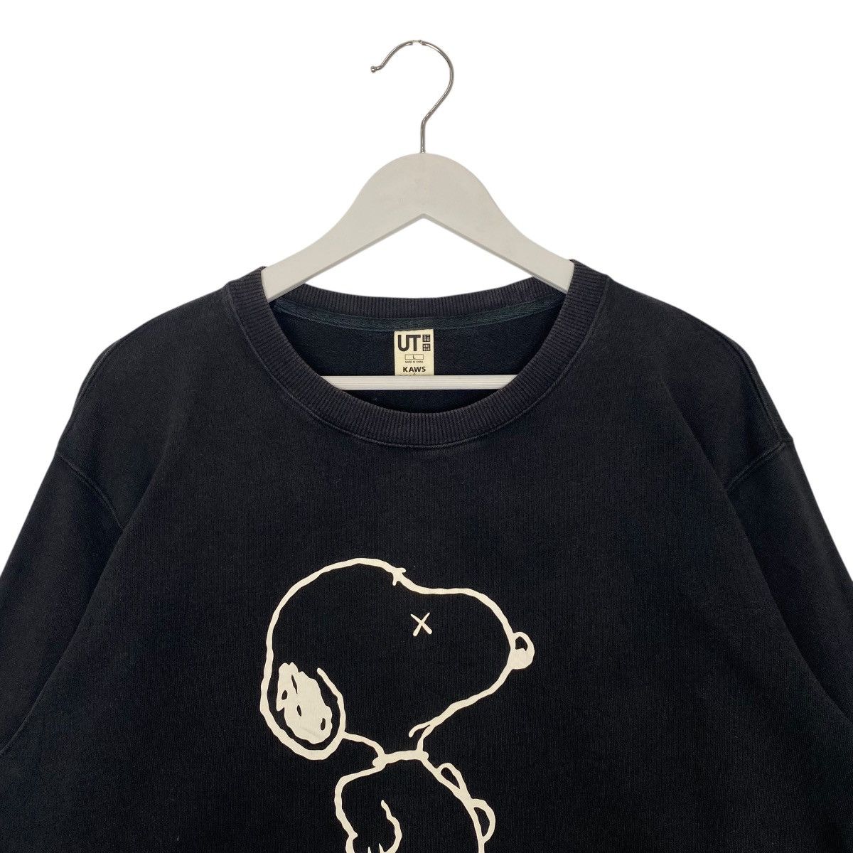 Vintage Vintage Peanuts Snoopy Black Big Logo Pullover Jumper Size L Size US L / EU 52-54 / 3 - 4 Thumbnail