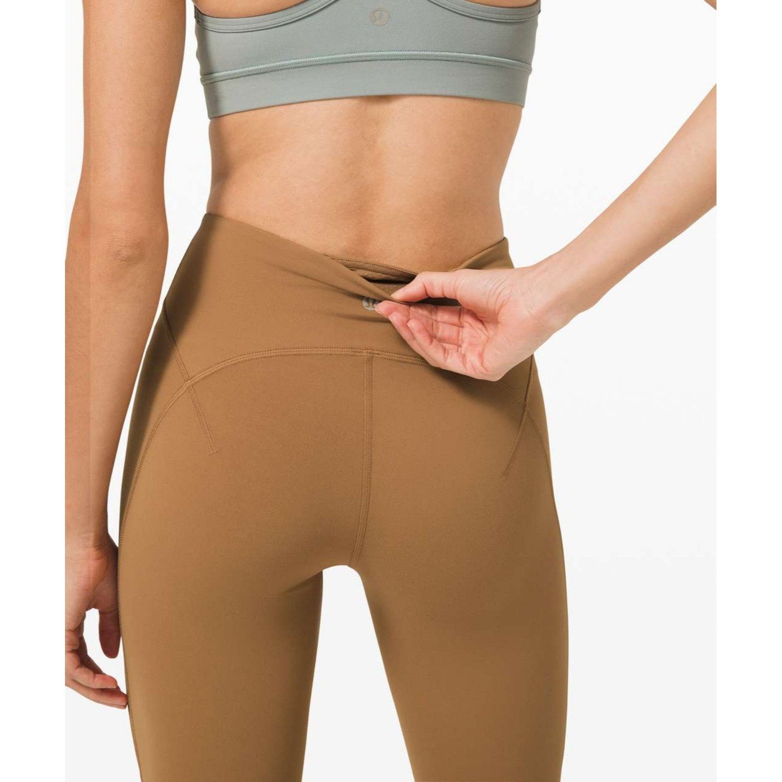 Lululemon Lululemon Get Centred High Rise CropLeggings 21" Saddle Brow Size 27" / US 4 / IT 40 - 4 Thumbnail