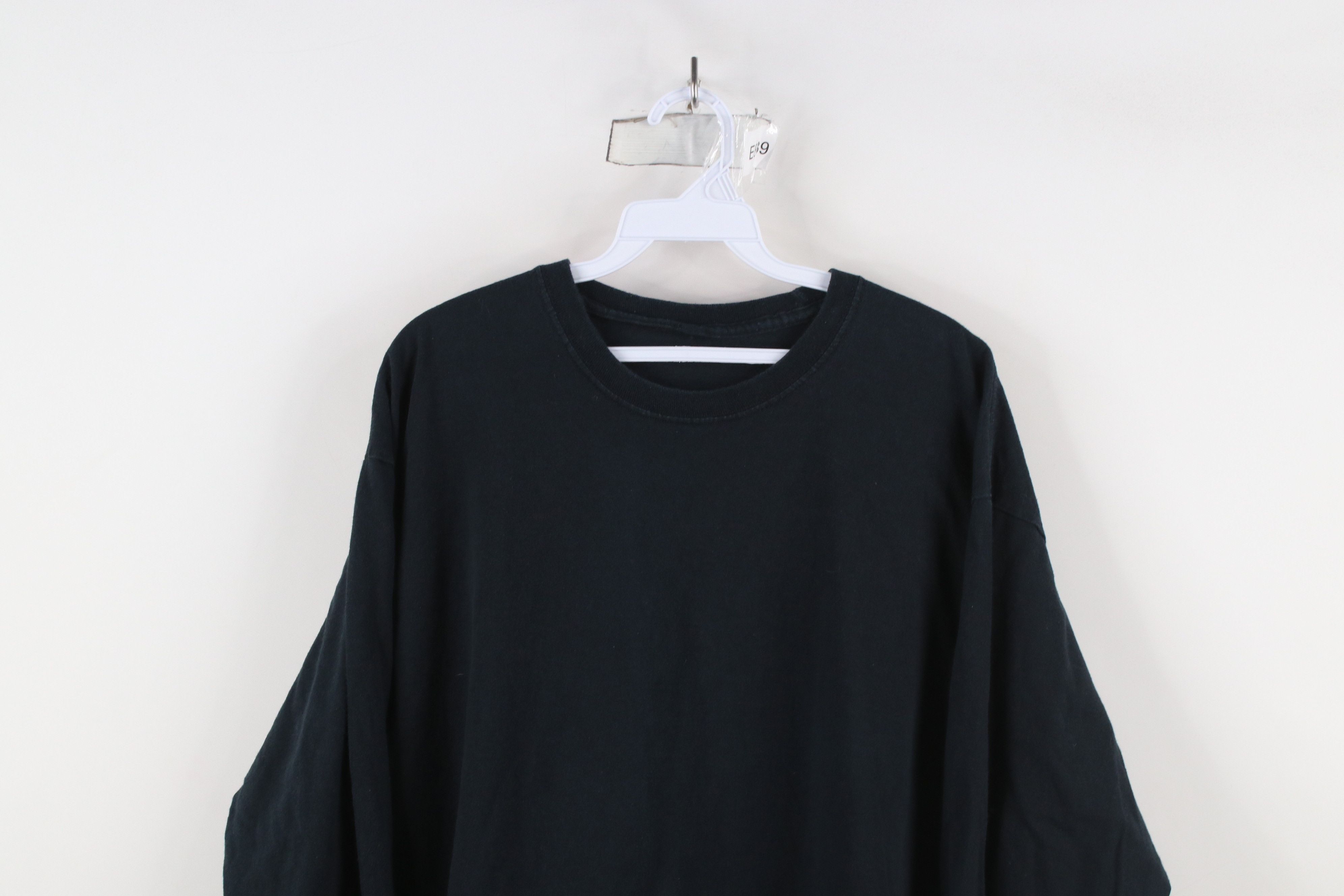 Vintage Vintage 90s Streetwear Long Sleeve T-Shirt Black Cotton Size US XL / EU 56 / 4 - 2 Thumbnail