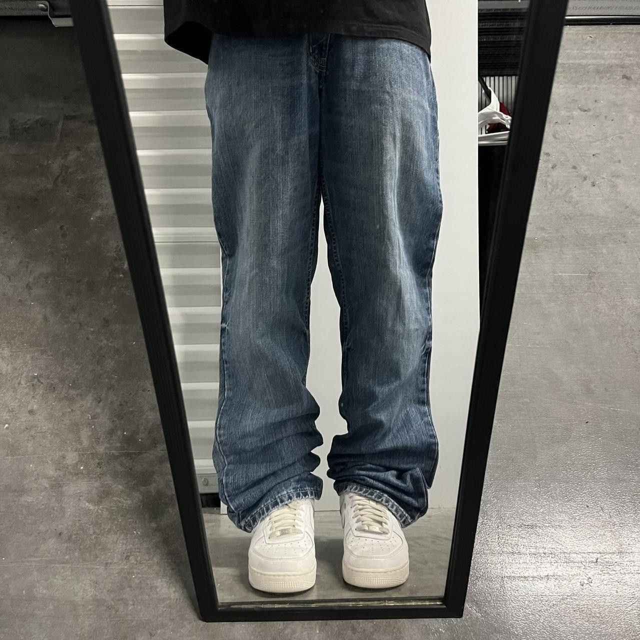 Vintage Crazy Vintage Y2K/2000s Baggy Grunge Streetwear Style Medium Wash Red Camel Denim Jeans! Size US 36 / EU 52 - 1 Thumbnail