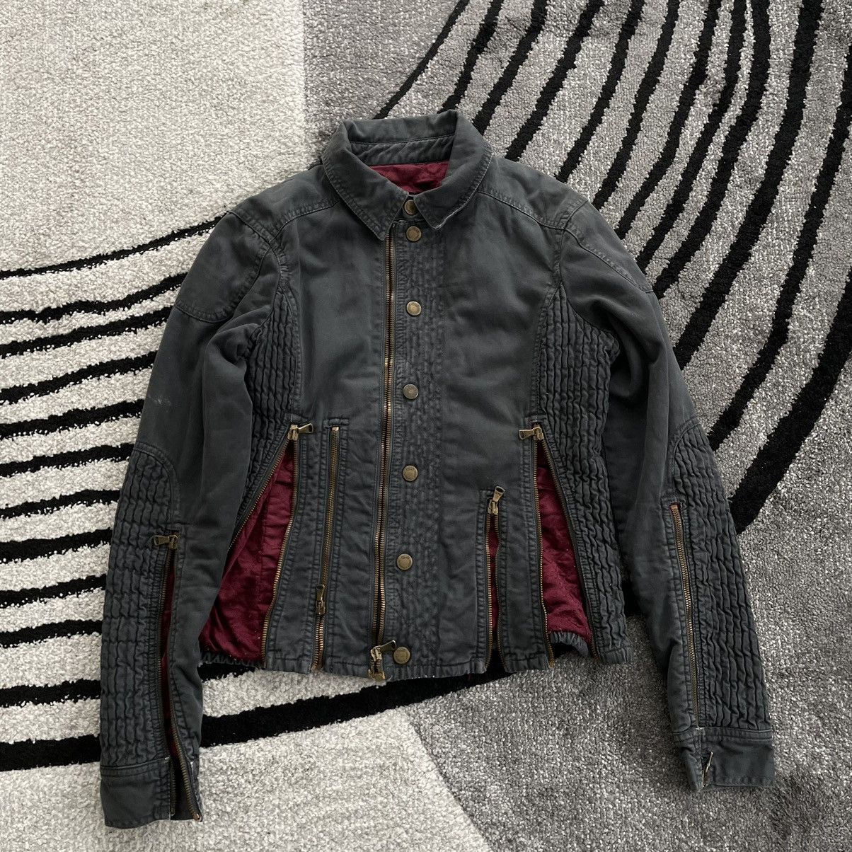 image of Dolce Gabbana 90's Multizip Jacket in Grey, Men's (Size Small)