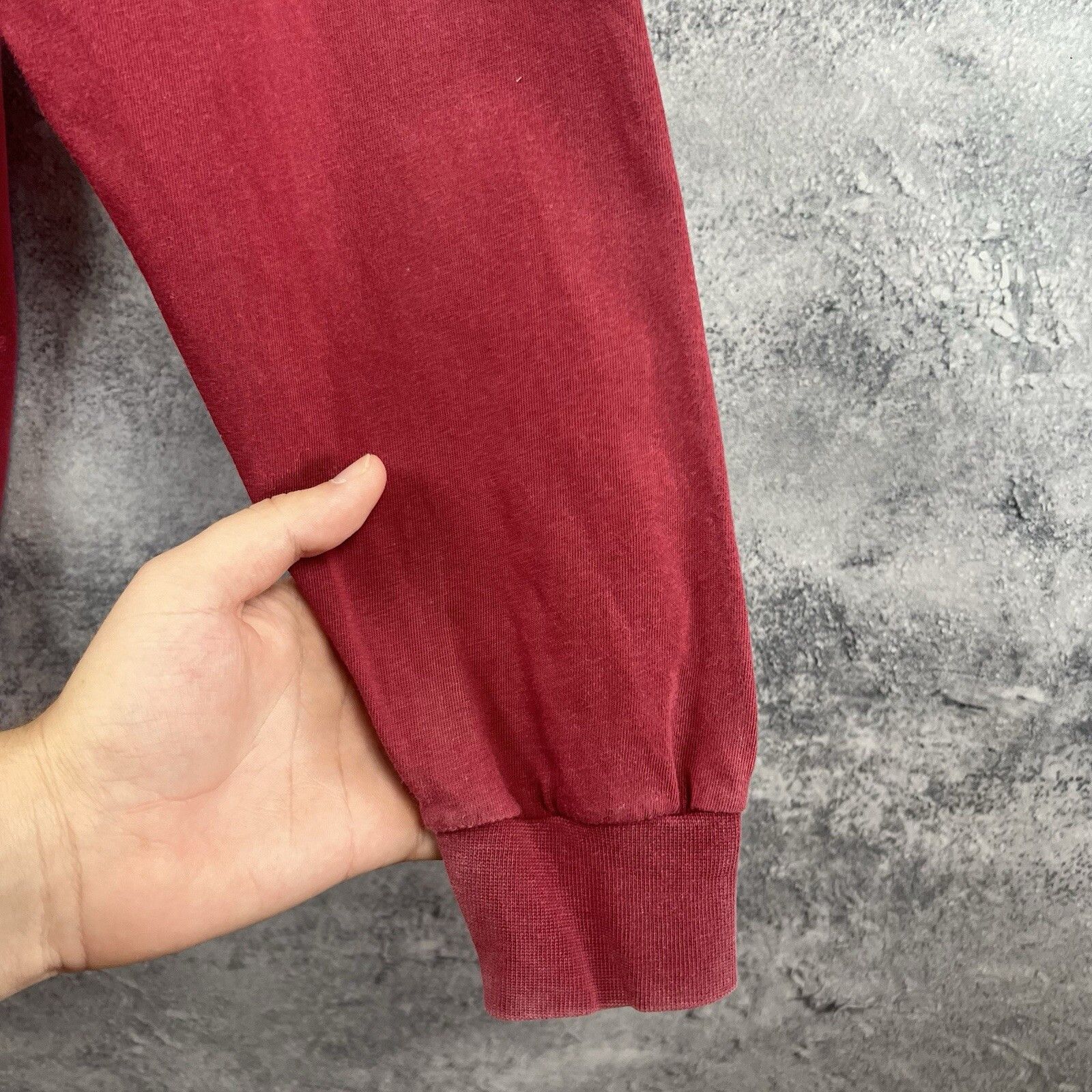 Stussy Stussy Longsleeve Men's Size L Red Cotton Big Logo Size US L / EU 52-54 / 3 - 23 Thumbnail