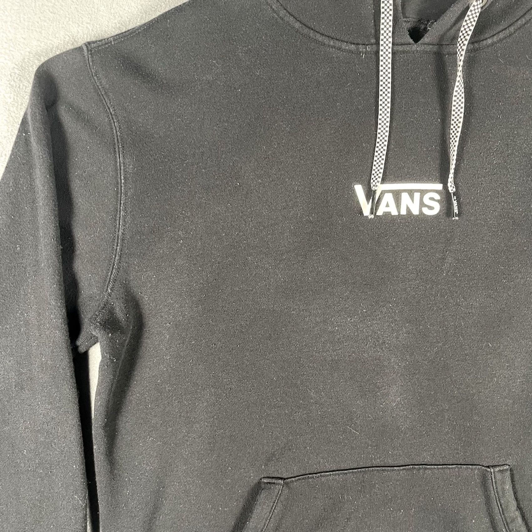 Vans VANS Off The Wall Pullover Hoodie Sweatshirt Black Checkered Logo Size Medium Unisex Adults Hoodie Size US M / EU 48-50 / 2 - 3 Thumbnail