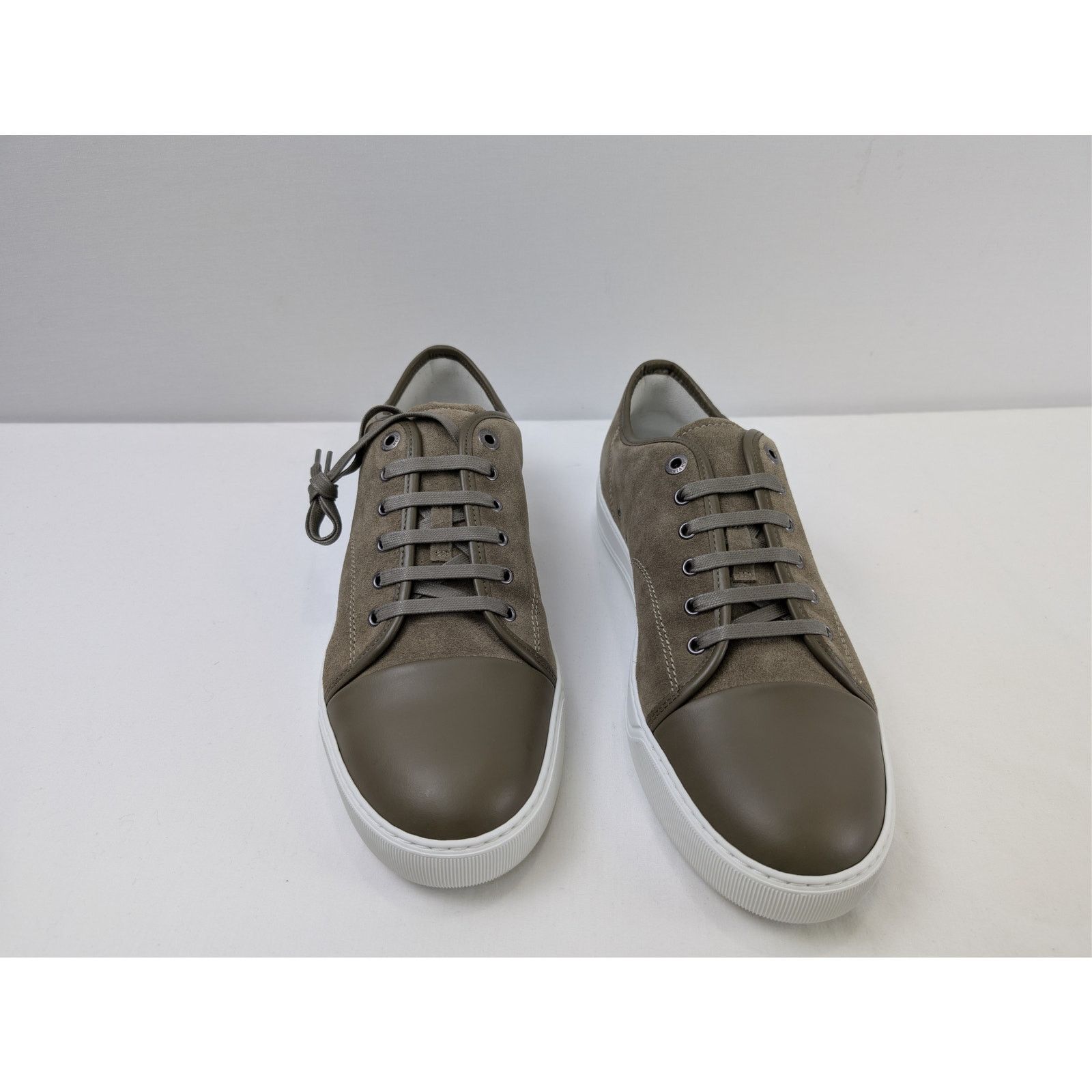 Lanvin o1rshd1 DBB1 Sneakers Shoe in Brown/White Size US 11 / EU 44 - 6 Thumbnail