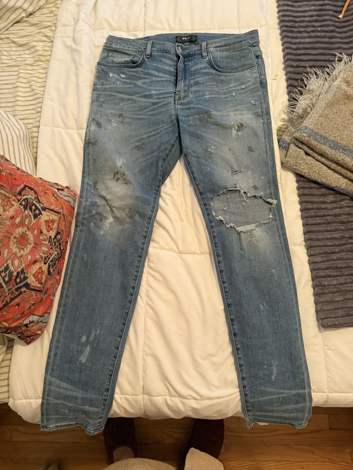 Amiri Rosebowl 'Artist Broken' Jeans