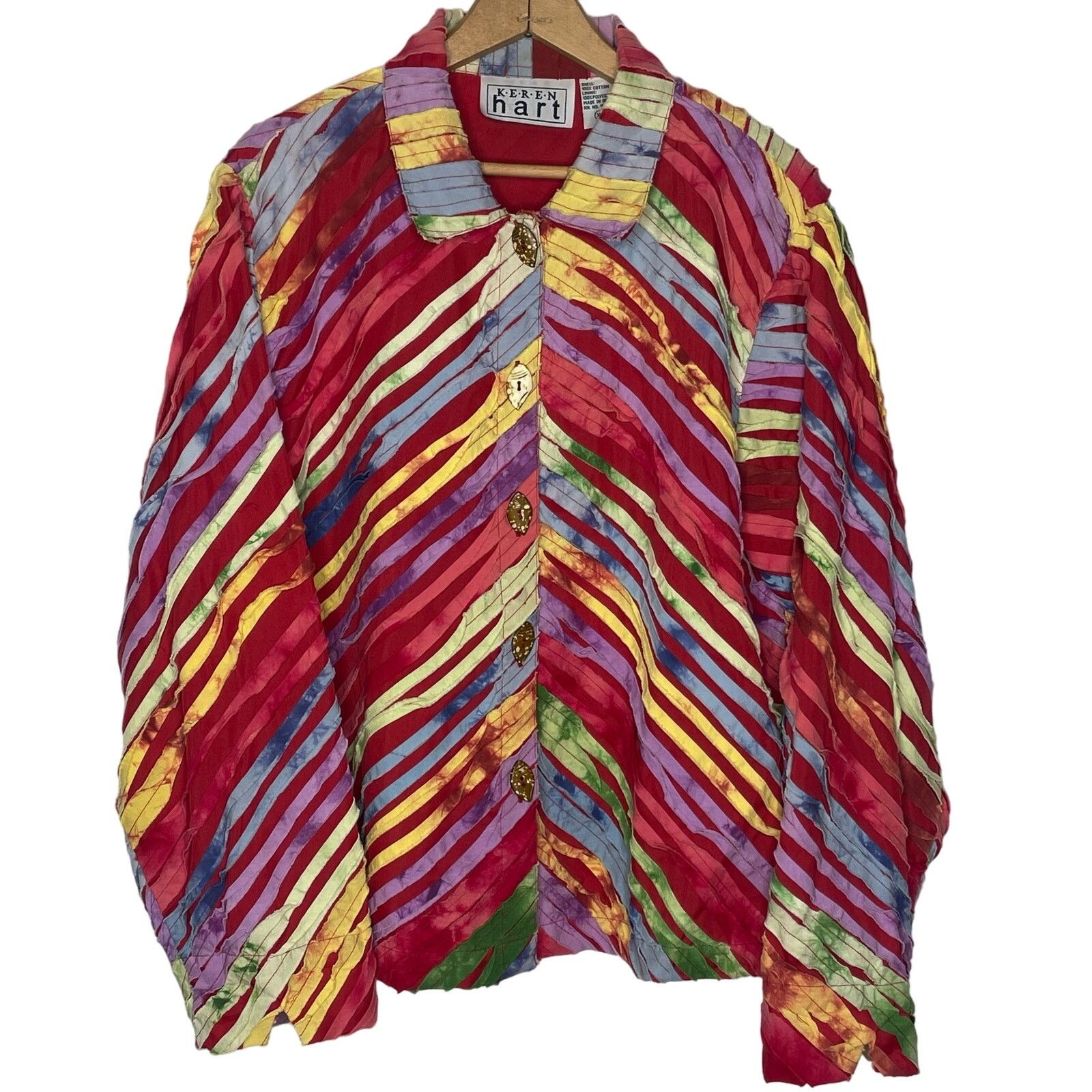 Vintage Vintage Keren Hart Button Down Size XL / US 12-14 / IT 48-50 - 1 Thumbnail