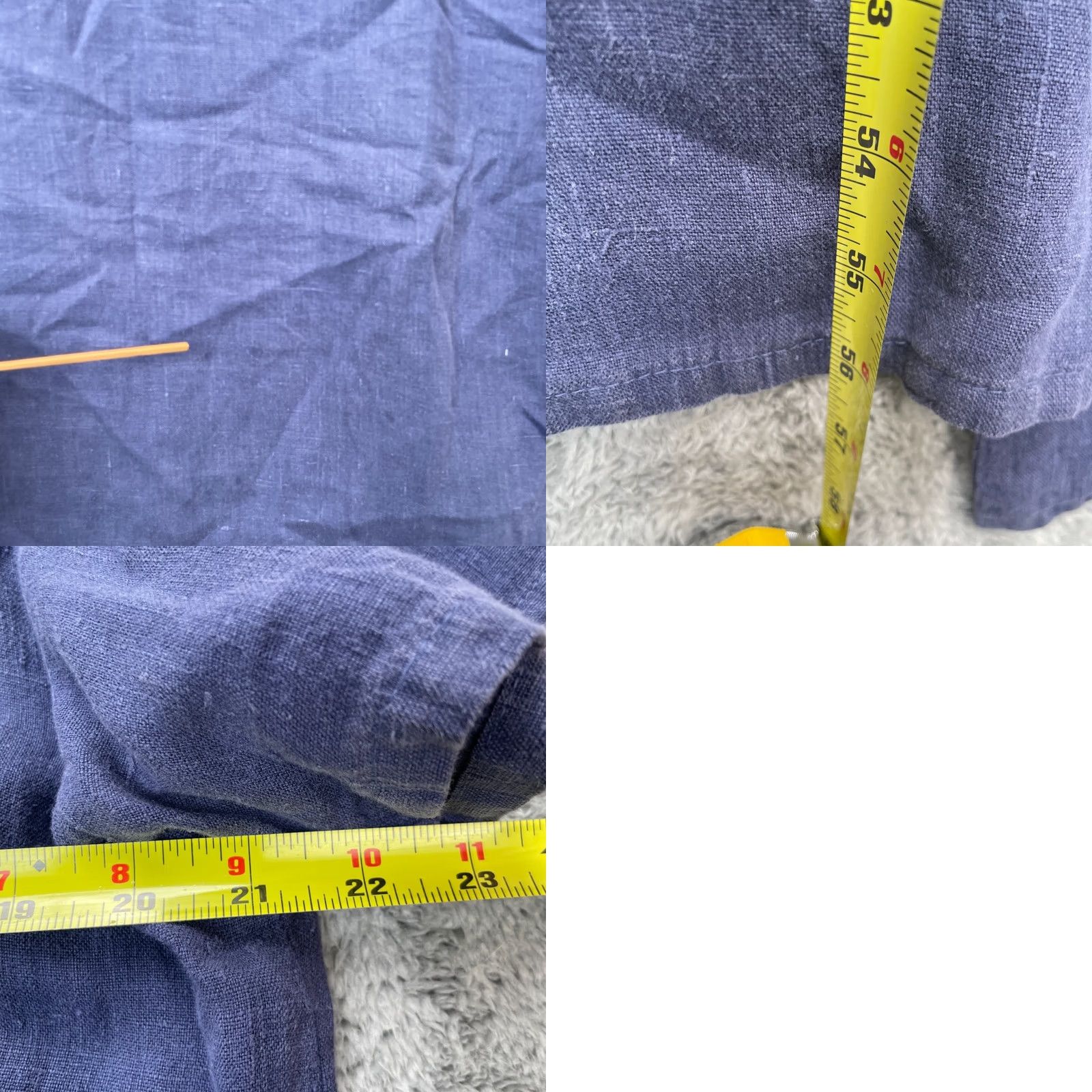 Vintage VINTAGE Xcit Dress Women XL Blue Linen Prairie Cottagecore Made in USA Size XL / US 12-14 / IT 48-50 - 8 Thumbnail