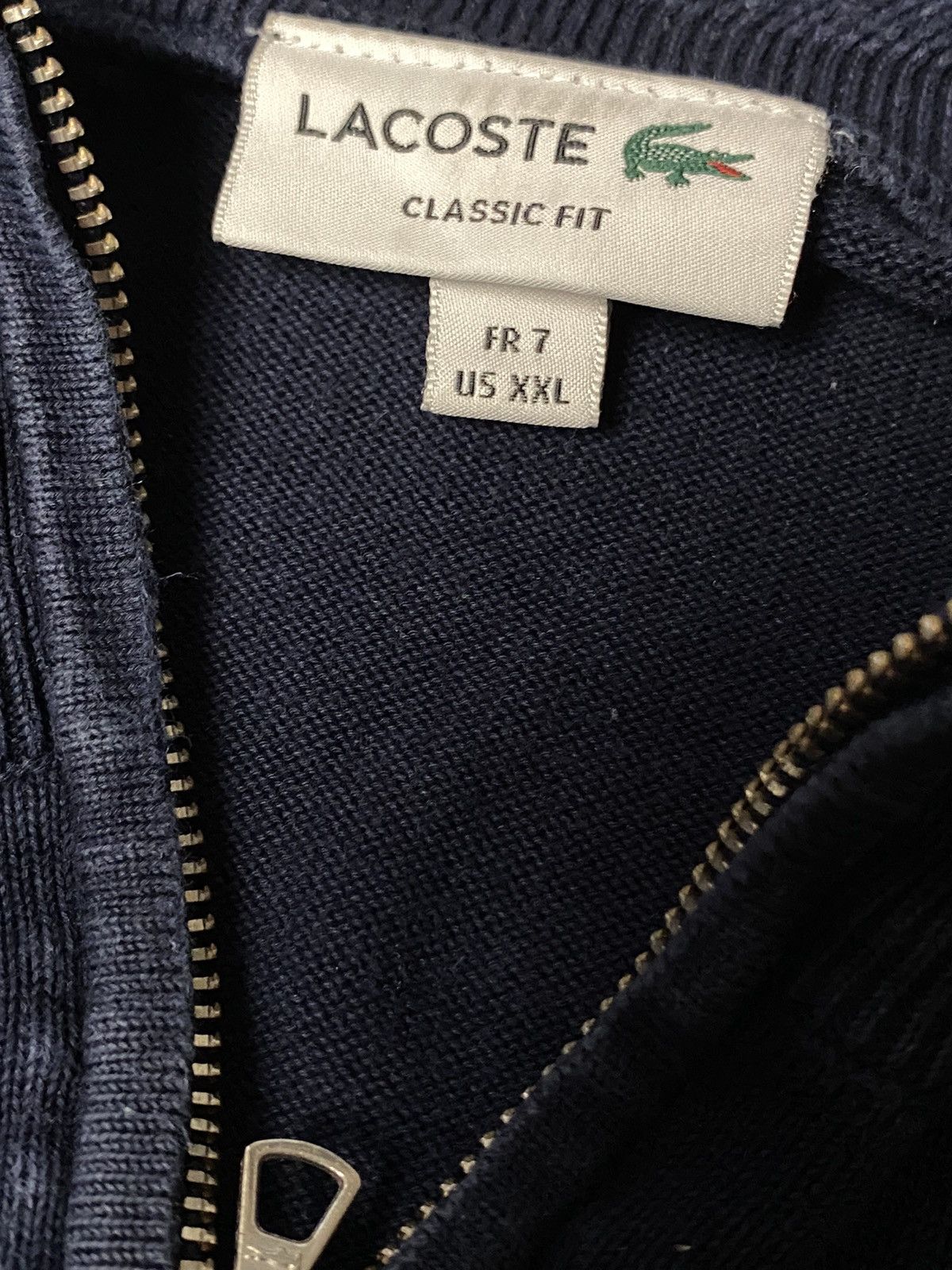 Lacoste × Vintage Lacoste zipped sweatshirt Size US XL / EU 56 / 4 - 3 Thumbnail