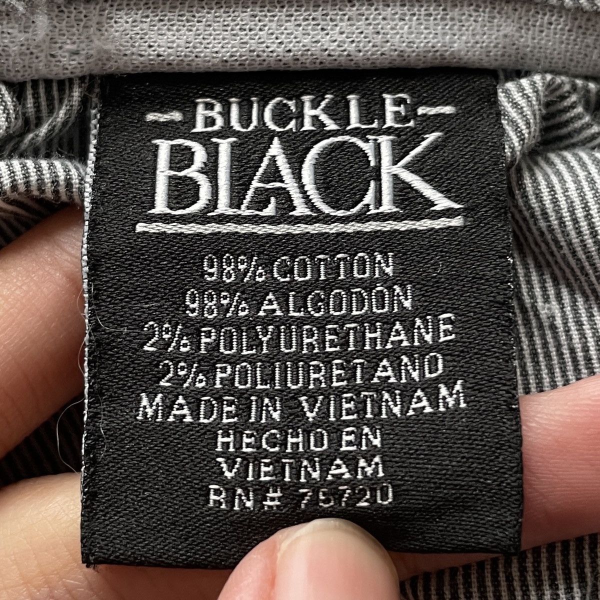 Japanese Brand × Vintage Vintage Japanese Brand Buckle Black Jeans 2000s Size US 32 / EU 48 - 14 Thumbnail