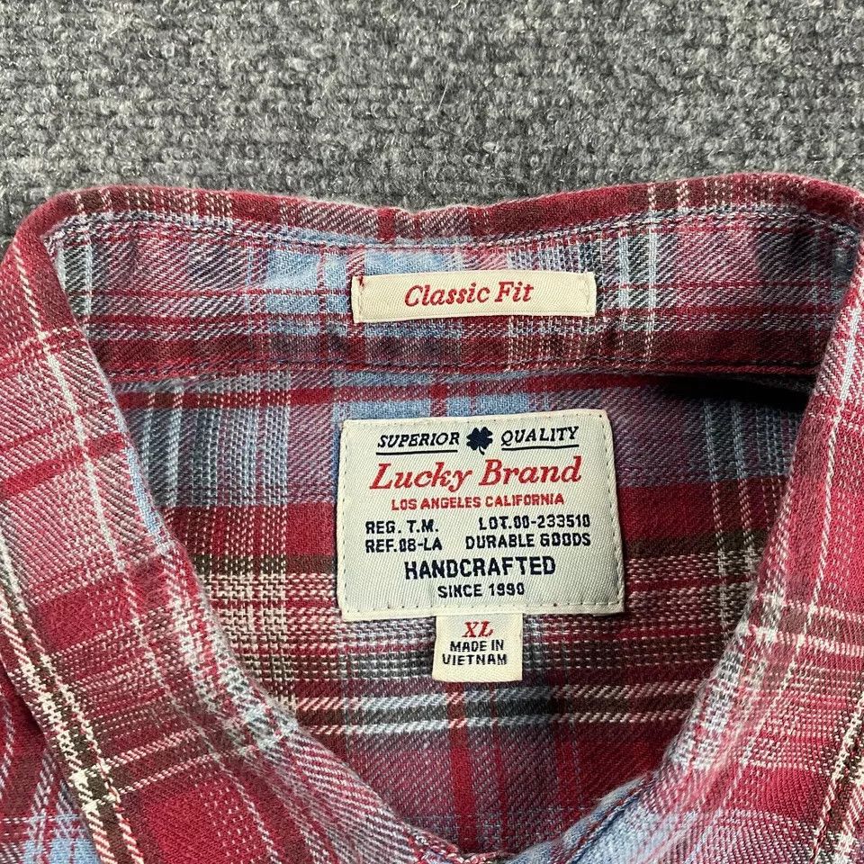 Lucky Brand Lucky Brand Shirt Men's XL Plaid Classic Fit Button Up Size US XL / EU 56 / 4 - 2 Thumbnail