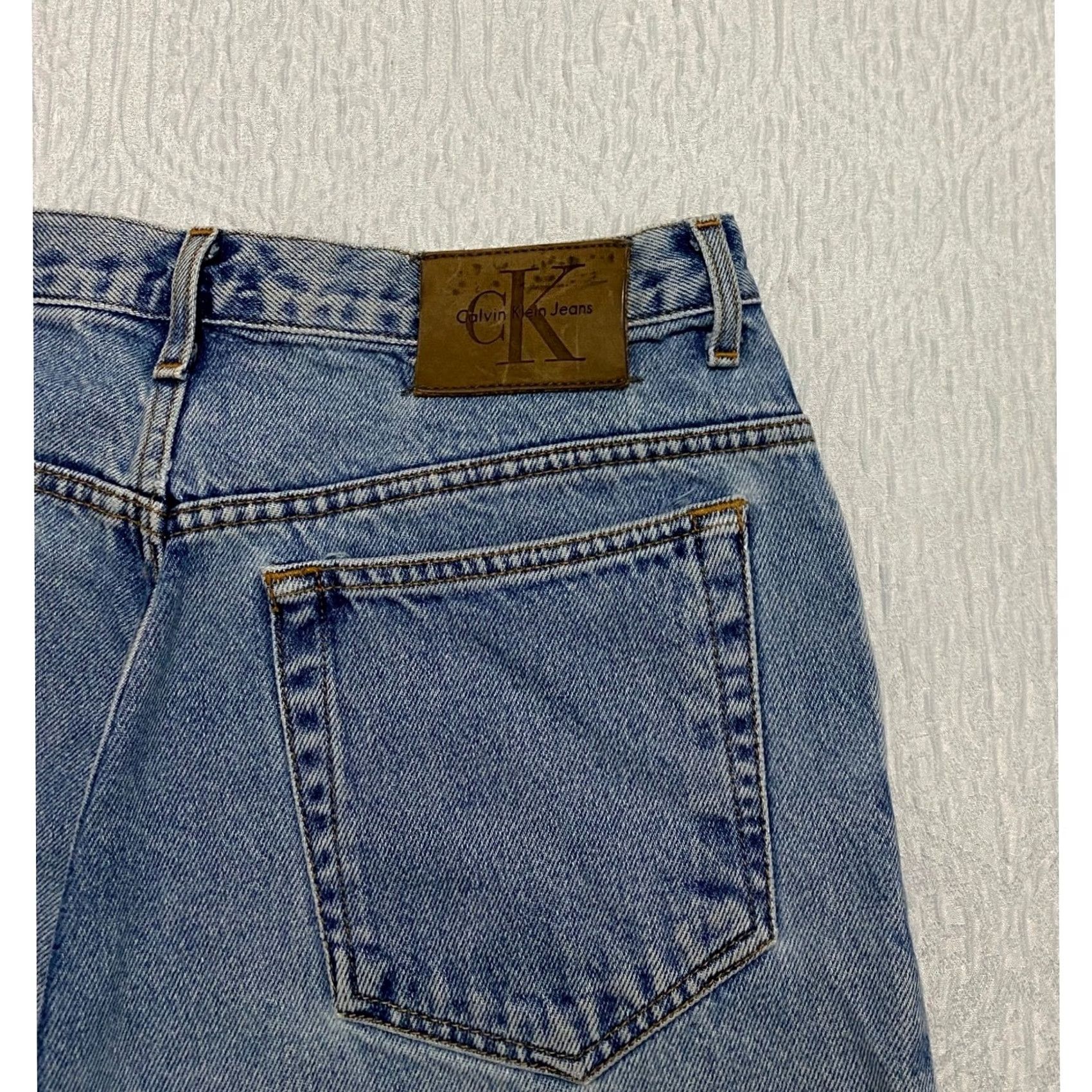 Calvin Klein VINTAGE Calvin Klein Jeans High Rise Double Stone Wash 13/14 Blue Denim 32in Inseam Womens Size 30" / US 8 / IT 44 - 3 Thumbnail