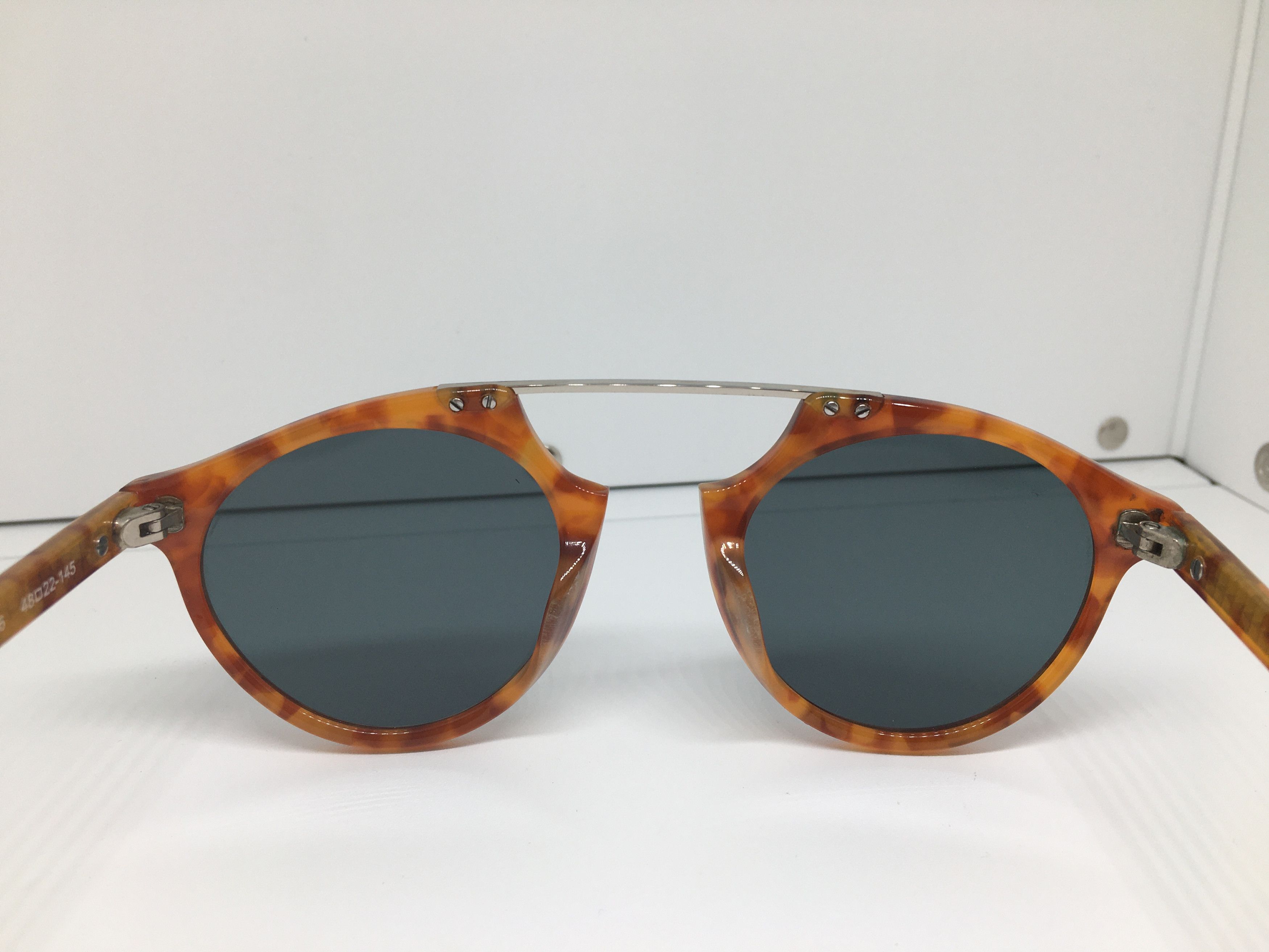 Vintage Blauer Handmade Tortoise Round Sunglasses Frame Size ONE SIZE - 4 Thumbnail