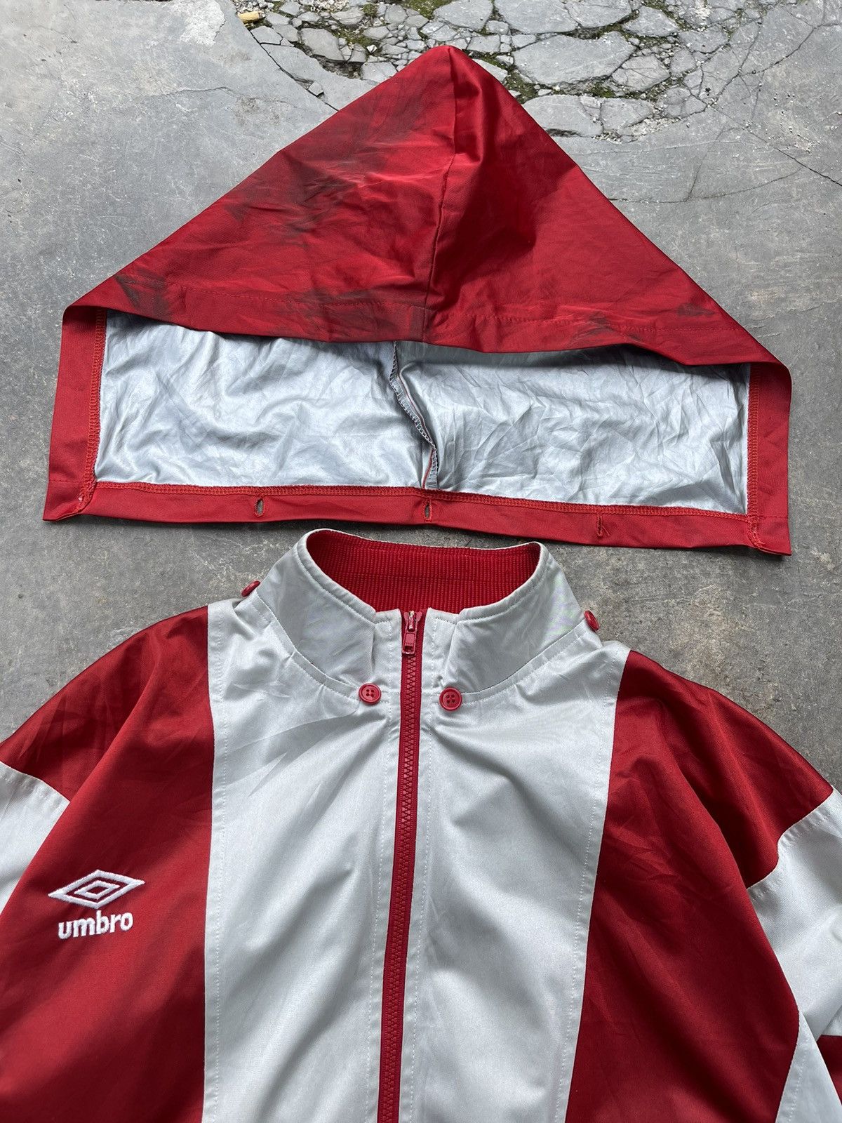 Slam Jam × Umbro 🔥Vintage Umbro Waterproof Windbreaker Hoodie Jacket Size US M / EU 48-50 / 2 - 8 Thumbnail