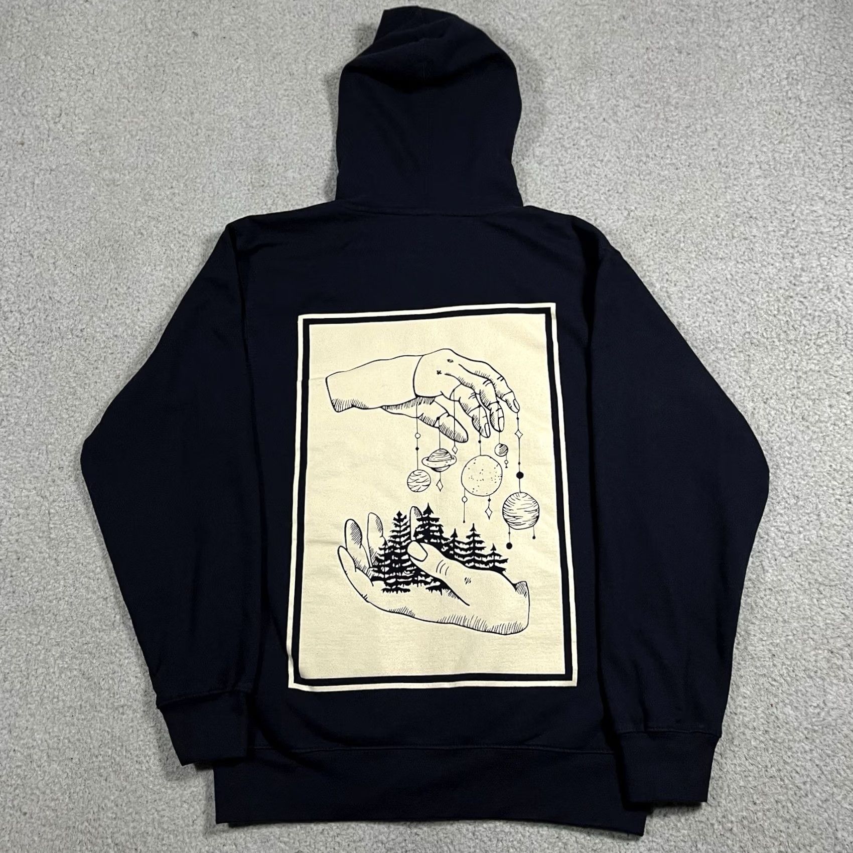 Vintage Knuckle Puck Hoodie Mens Small Sweatshirt Graphic Print Pullover Hooded Long Sleeve Blue Sl Size US S / EU 44-46 / 1 - 2 Thumbnail