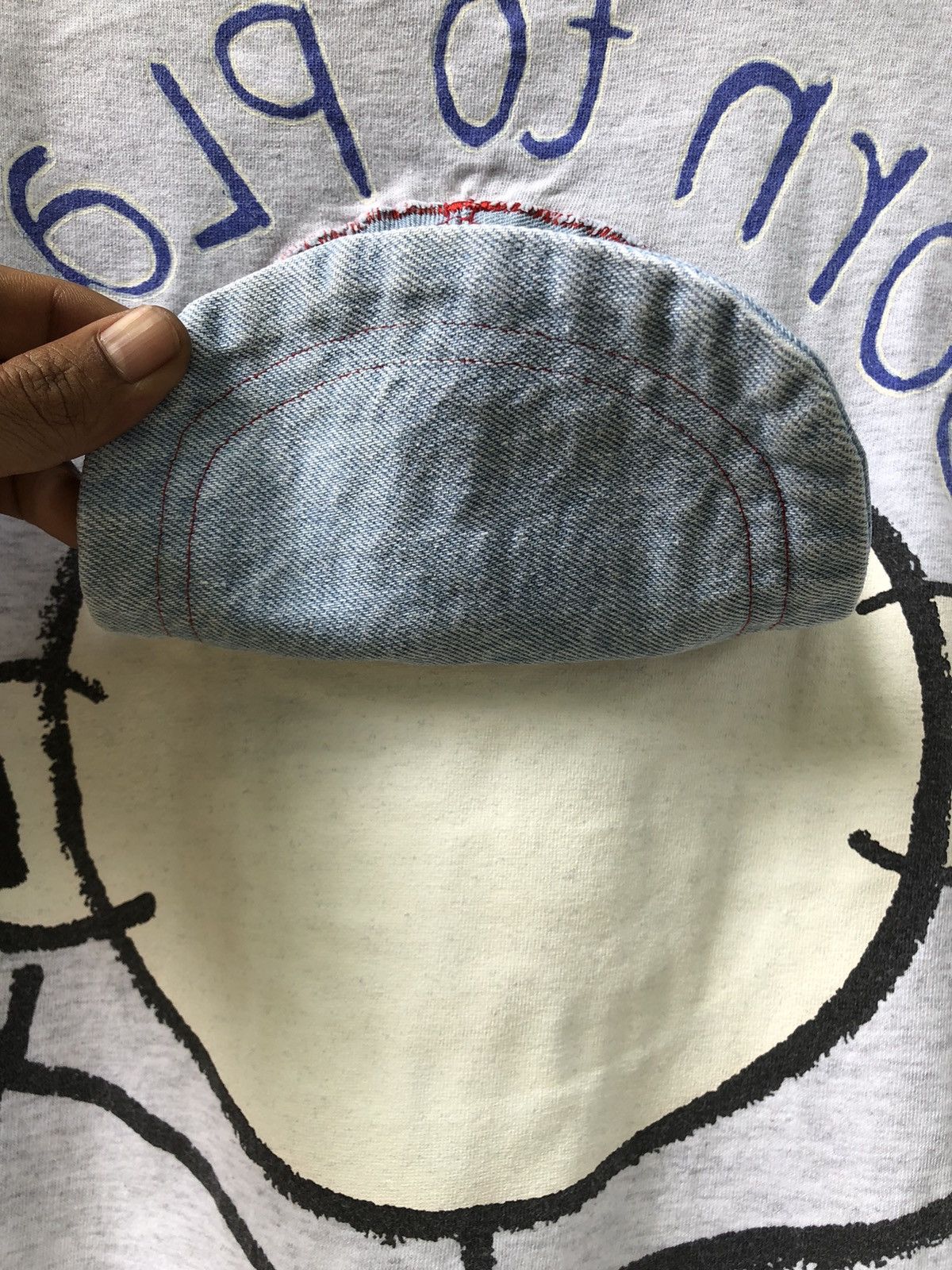 Vintage Vintage 90s Danny First Mirror Cap Jeans Design Tee Size US XL / EU 56 / 4 - 18 Thumbnail