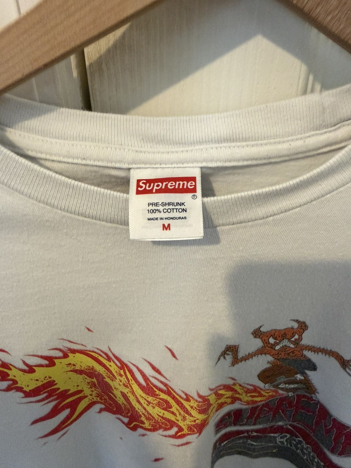 Supreme Supreme x Thrasher Flame Tee FW17 Size US M / EU 48-50 / 2 - 3 Thumbnail