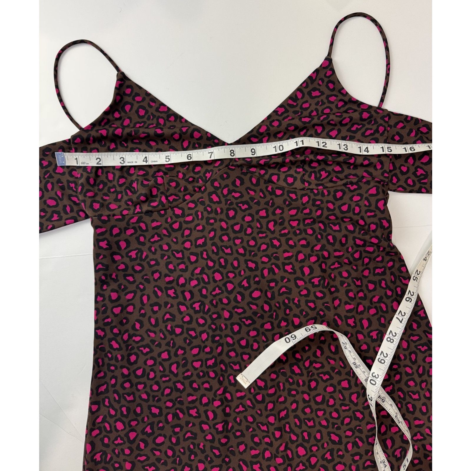 Banana Republic Banana Republic Leopard Print Halter Dress XS Brown Slip Y2K Size XS / US 0-2 / IT 36-38 - 4 Thumbnail