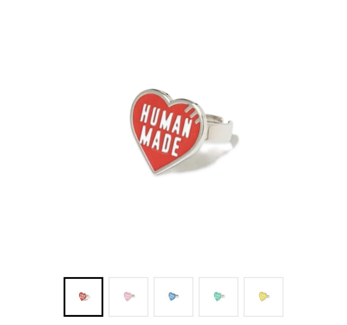 Human Made Human Made Adjustable Heart Ring Red Size ONE SIZE - 1 Thumbnail