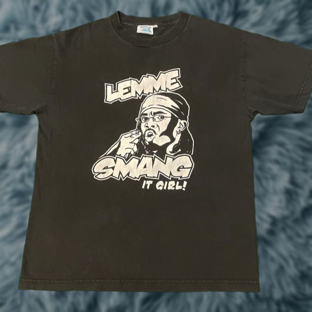 VINTAGE 90s Y2K Yung Humma Lemme Smang It Rap Tee Promo VTG Shirt Mens Size M Black Mens 90s Hip Hop Music T-Shirt