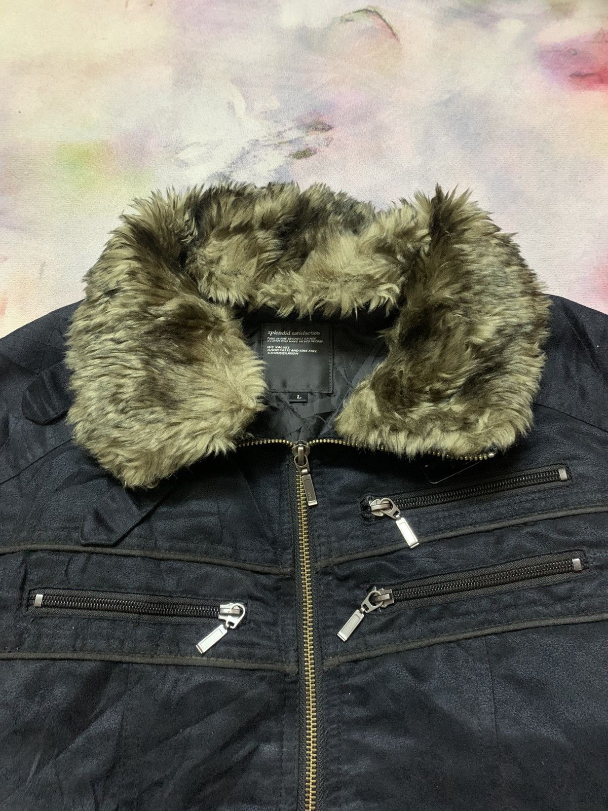 In The Attic Japanese Brand Moleskin Faux Fur Jacket Size US M / EU 48-50 / 2 - 5 Thumbnail