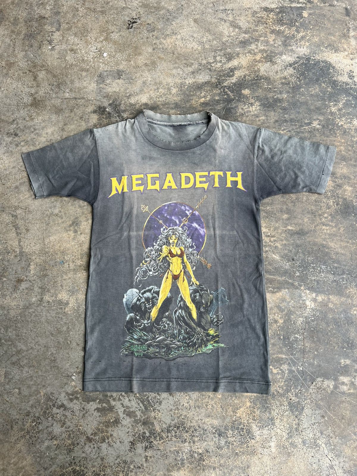 Distressed Vintage Megadeth Cryptic Writings Band Tees