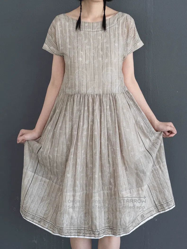 Comme des Garcons Flaxen White Flowered Apron Skirt