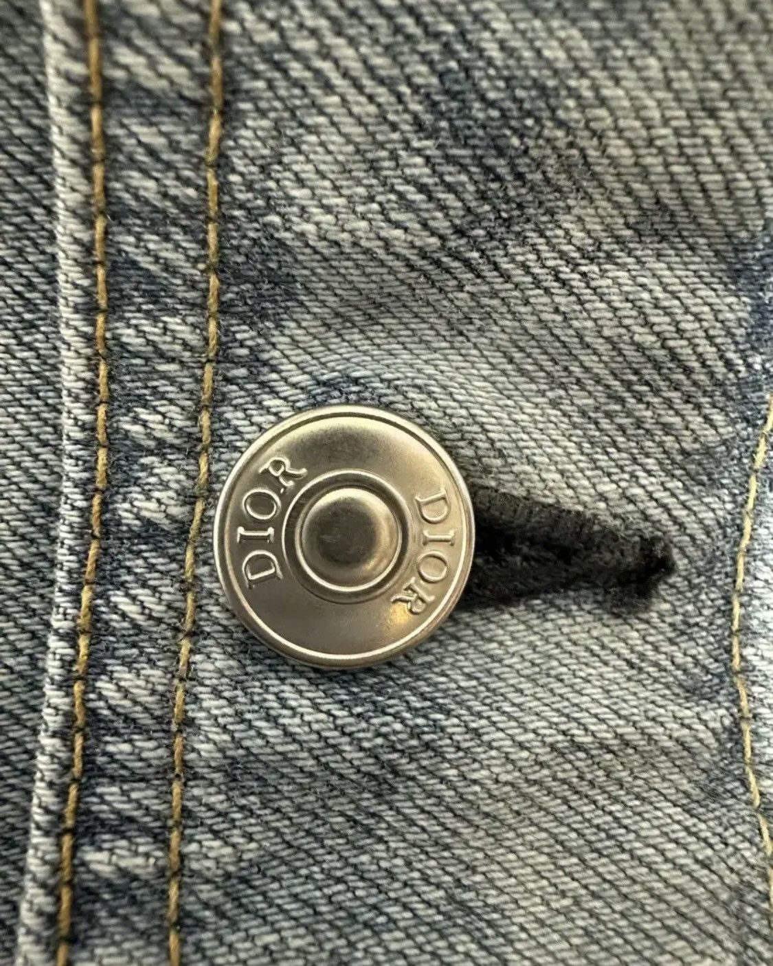 Dior Dior Homme Christian Dior Back Washed Denim Jacket Size US M / EU 48-50 / 2 - 6 Thumbnail