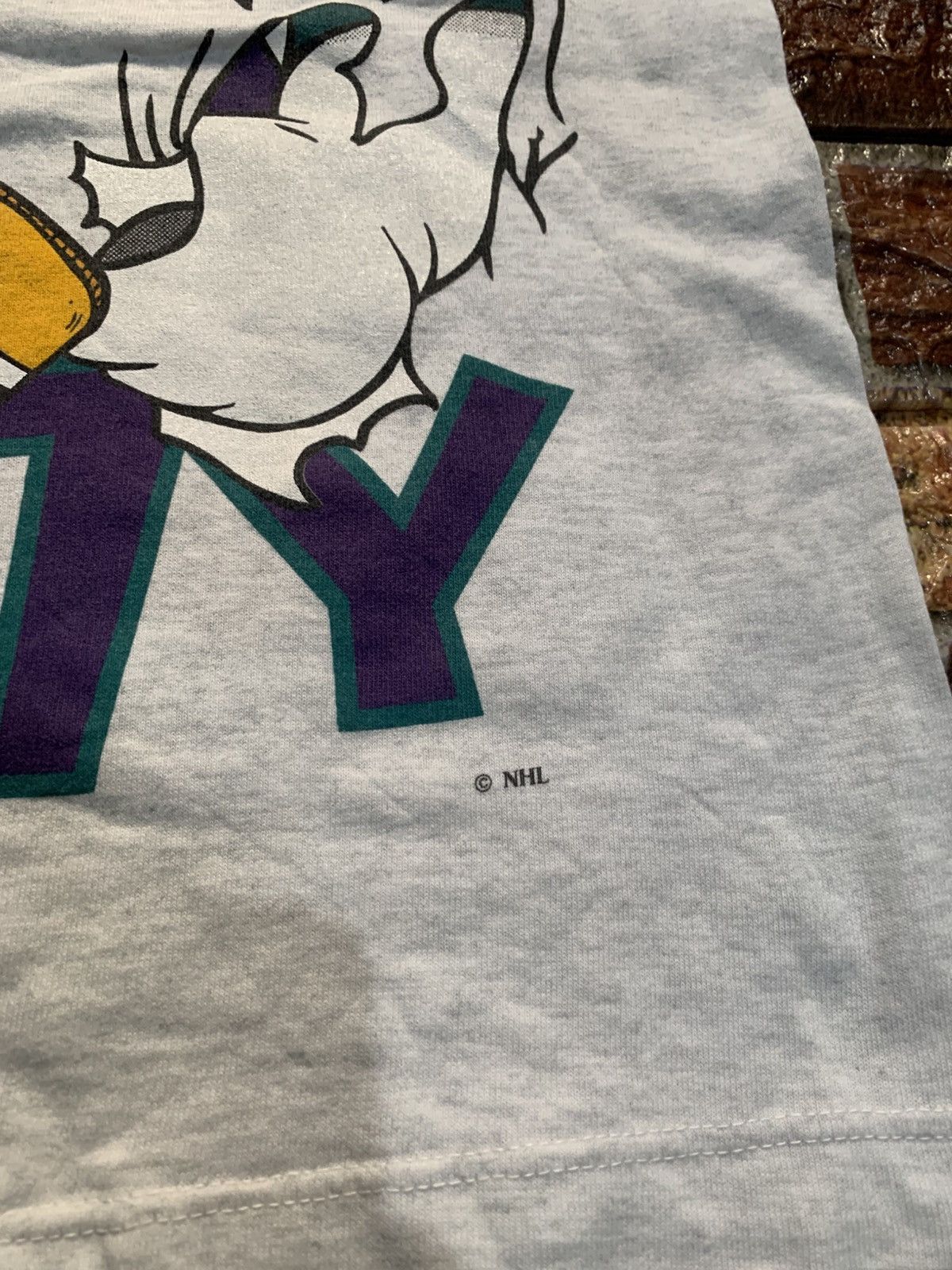 Disney Vtg 90s Mighty Ducks Breakthrough Nutmeg Disney T Shirt Size US M / EU 48-50 / 2 - 3 Thumbnail