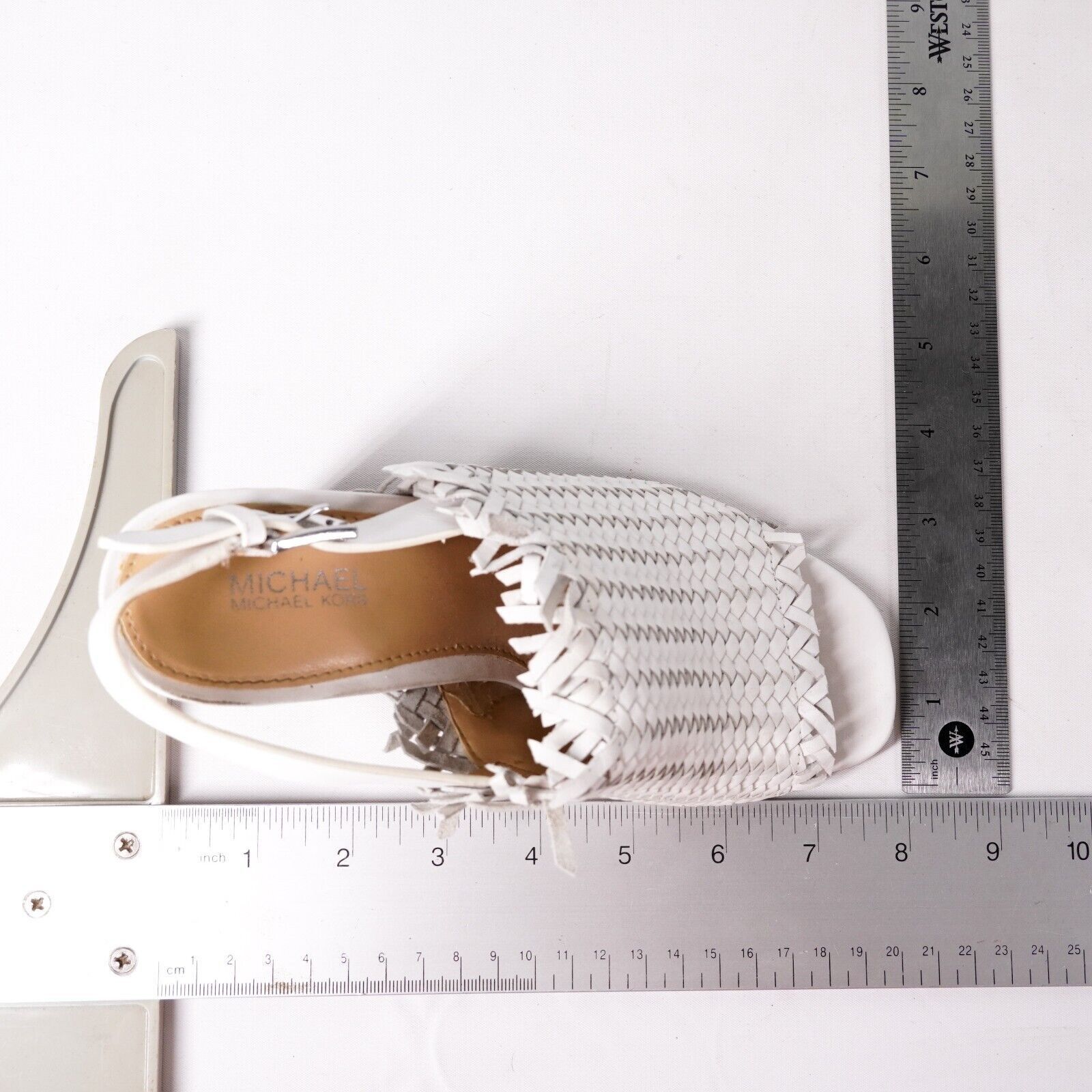 Michael Kors Michael Kors Woven Leather Shoes High Heels Pumps Women's 5M Size US 5 / IT 35 - 12 Thumbnail