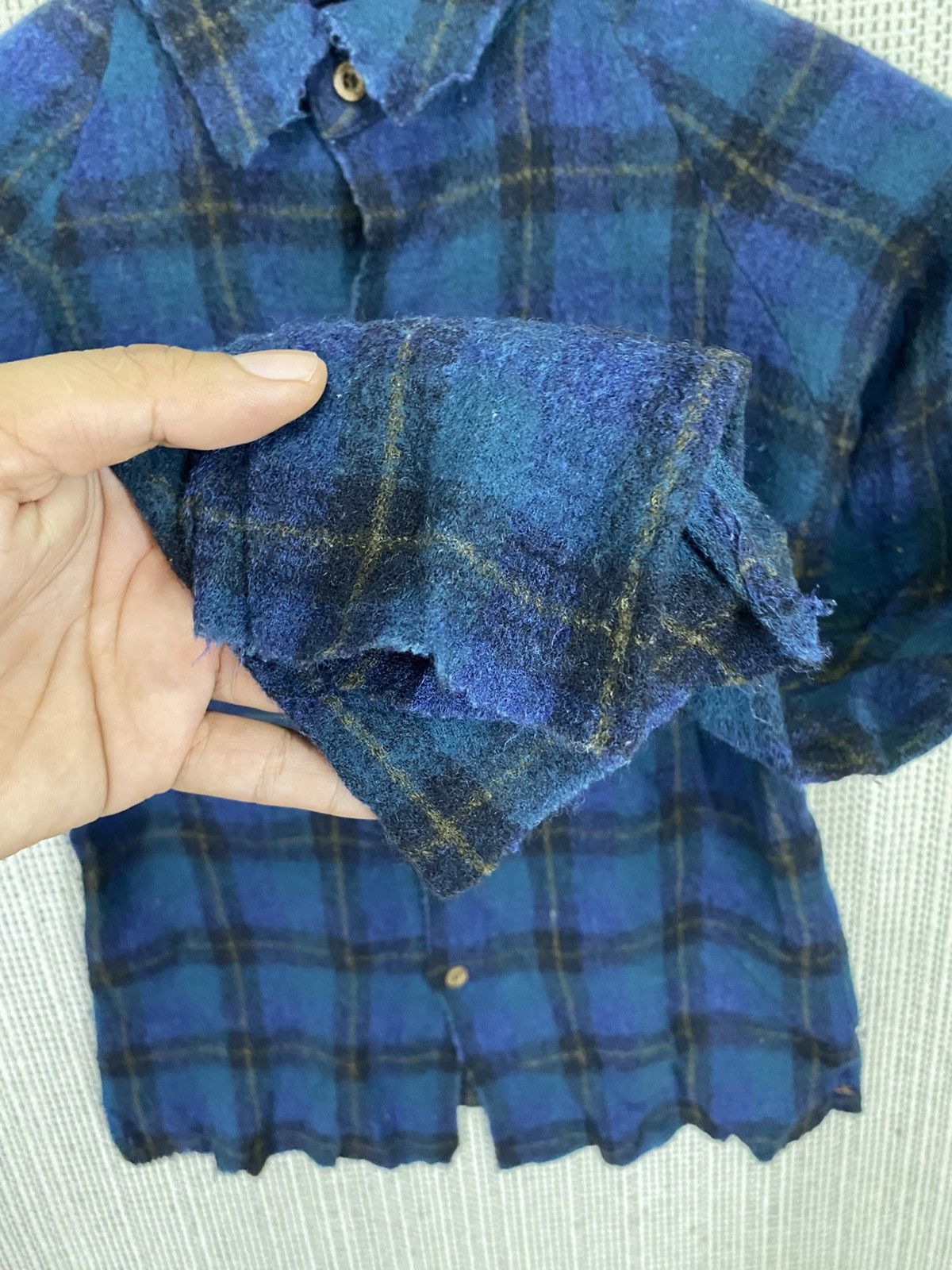 45rpm Vintage R by 45rpm wool shirt button ups tartan style Size US S / EU 44-46 / 1 - 8 Thumbnail