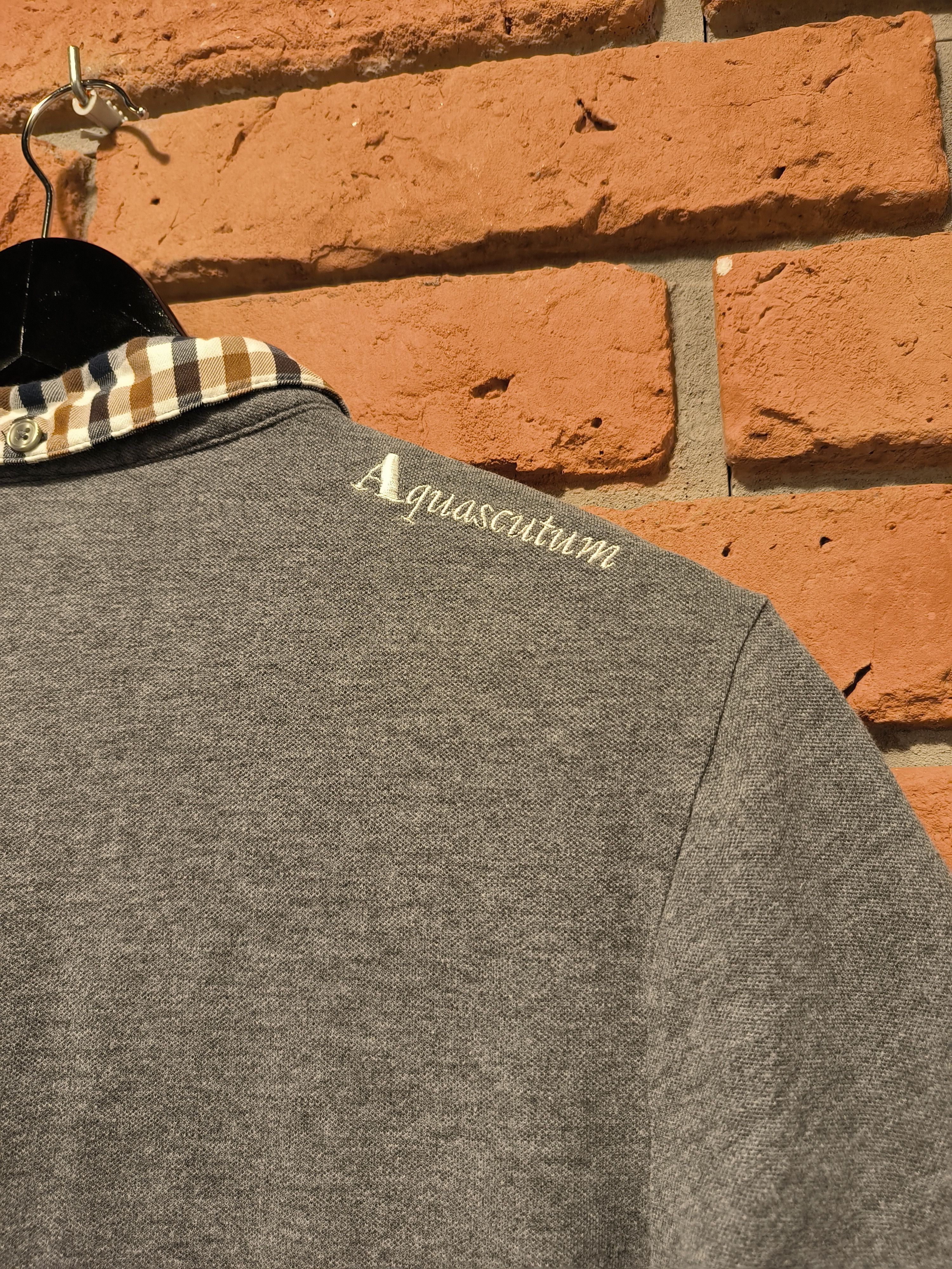Aquascutum Aquascutum Polo Shirt Logo Gray Size US S / EU 44-46 / 1 - 5 Thumbnail