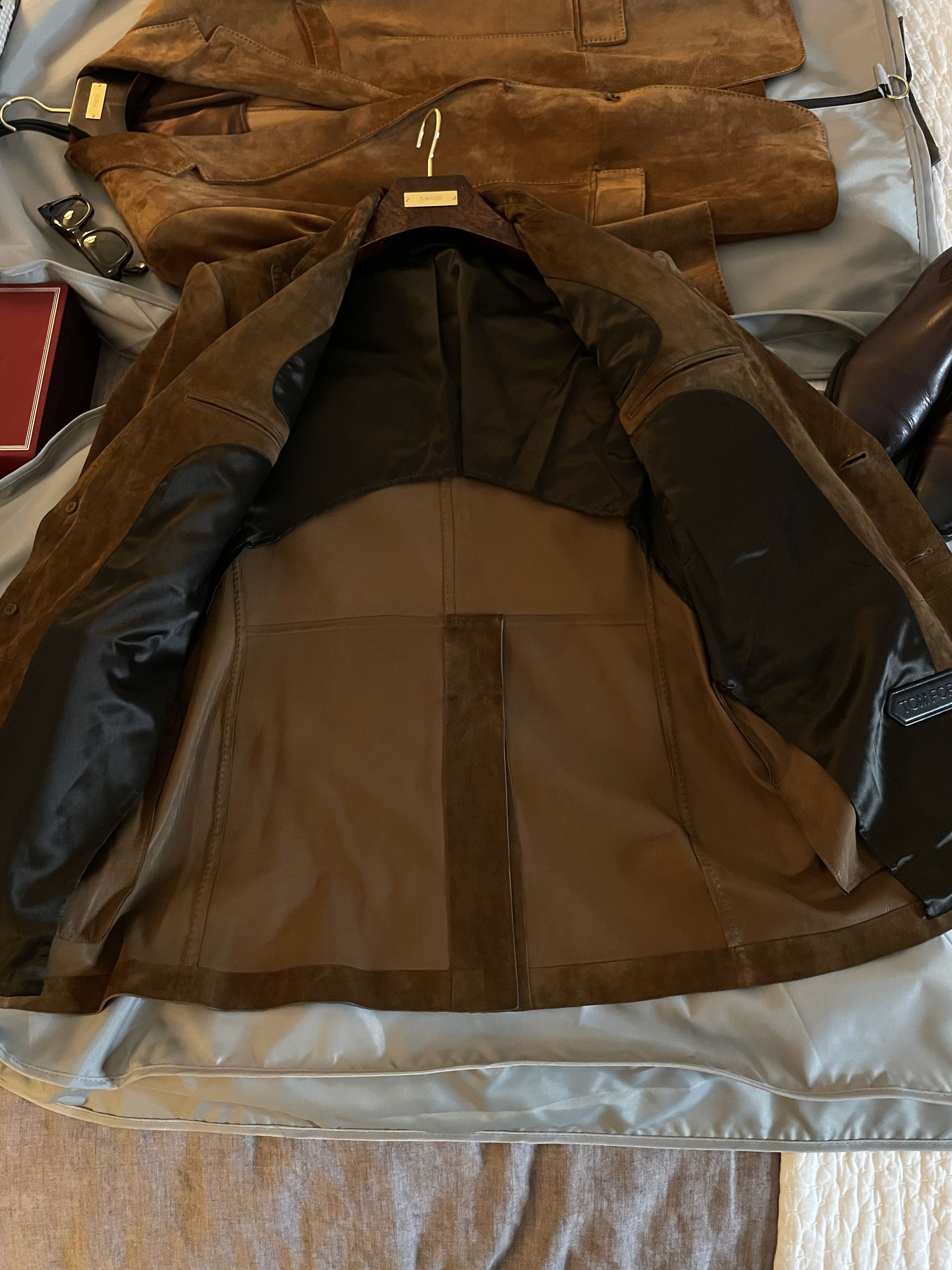 Tom Ford Ultimate Rare $10,700 w/tax TOM FORDSuede Blazer, Tom's Fave Size US L / EU 52-54 / 3 - 19 Thumbnail