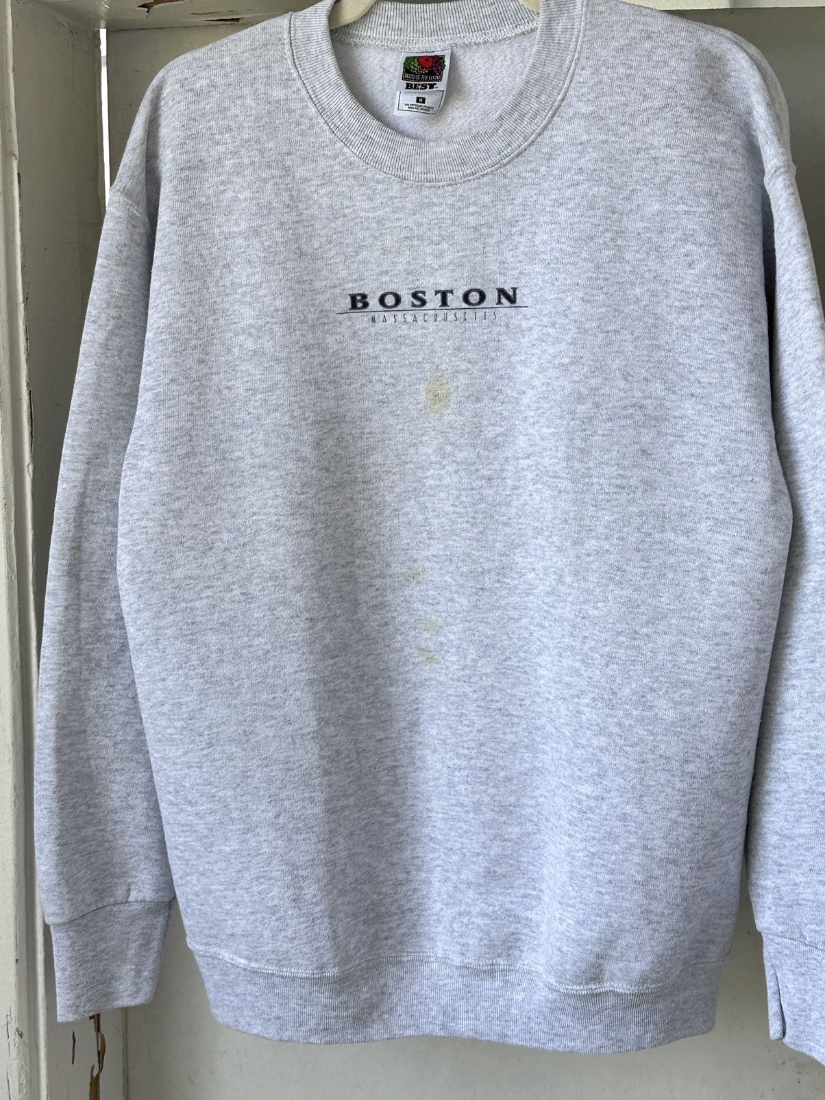 Vintage Vintage Boston Gray Sweatshirt Size US M / EU 48-50 / 2 - 4 Thumbnail