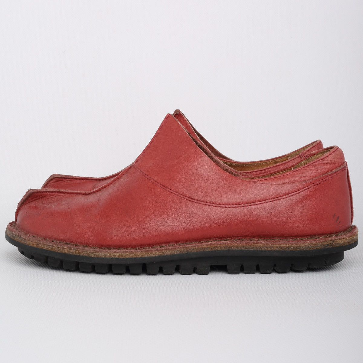 Trippen Trippen Leather Red Shoes Avantgarde Low Size US 11 / IT 41 - 5 Thumbnail