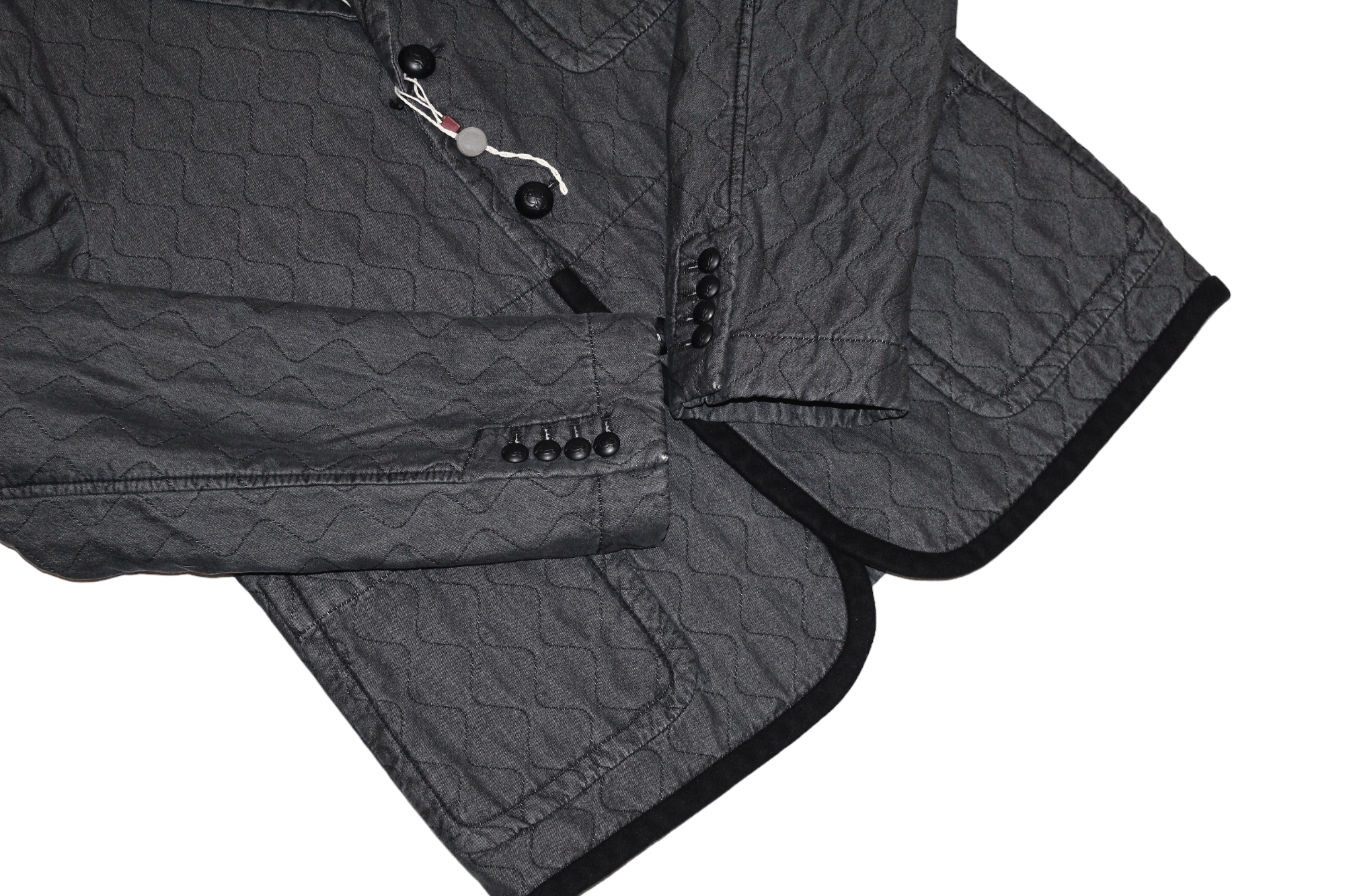 Andrea Pompilio Andrea Pompilio Charcoal Black Quilted Insulated Jacket Size US L / EU 52-54 / 3 - 6 Thumbnail