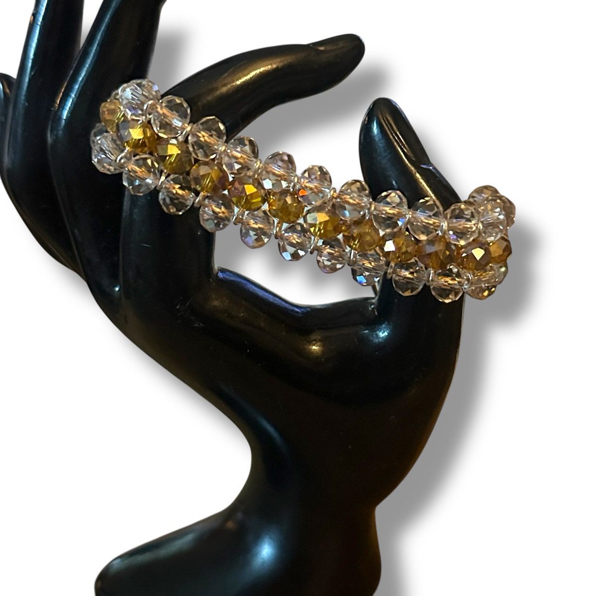 Other Avon multi strand clear topaz glass bead adjustable bracelet Size ONE SIZE - 2 Thumbnail