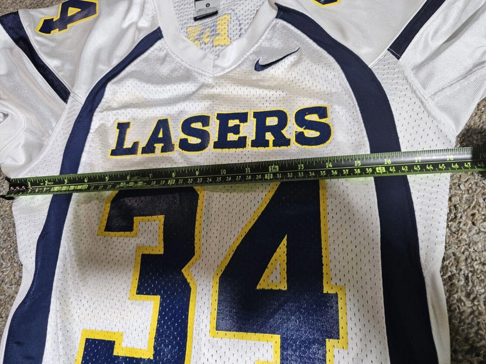 Nike Nike Team White football jersey Small Lasers #34 Size ONE SIZE - 5 Thumbnail