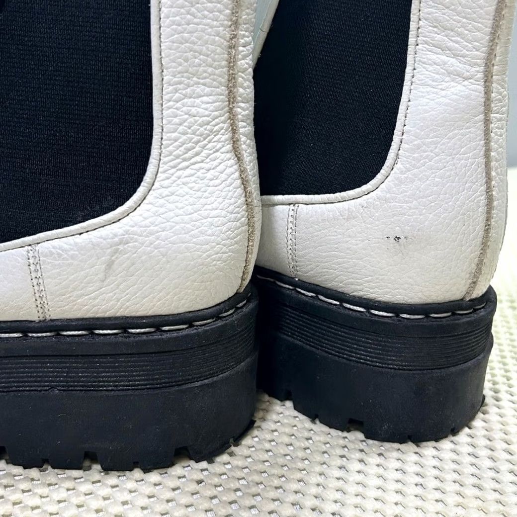 Marc Fisher Marc Fisher Chelsea Platform Lug White Leather Boots Womens 6.5M Chelsea Boots Platform Lug Sole Size US 7 / IT 37 - 5 Thumbnail