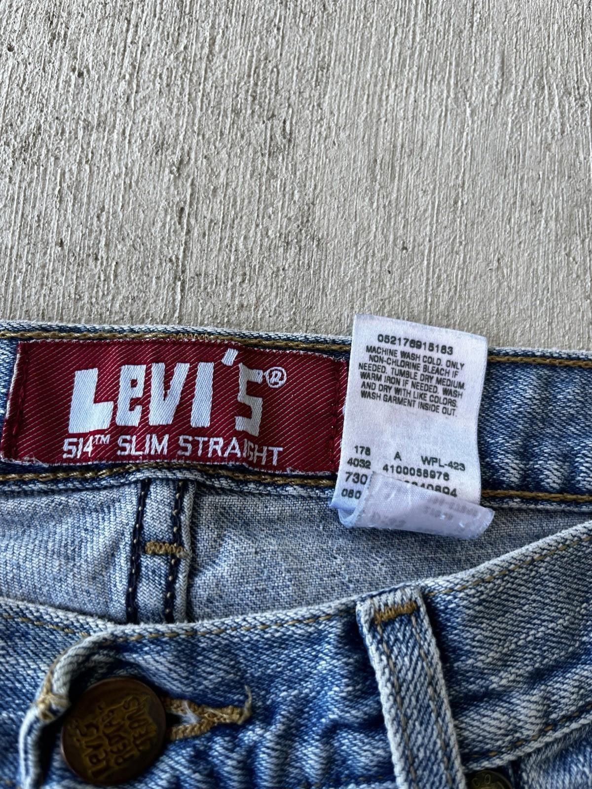 Levi's Levis 514 Jeans Mens Size 30x30 Slim Straight Leg Size US 30 / EU 46 - 2 Thumbnail