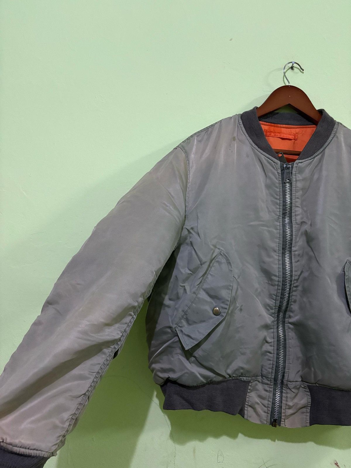 Alpha Industries Vintage Alpha Industries MA-1 Flight Jacket USAF USA Size US L / EU 52-54 / 3 - 2 Thumbnail