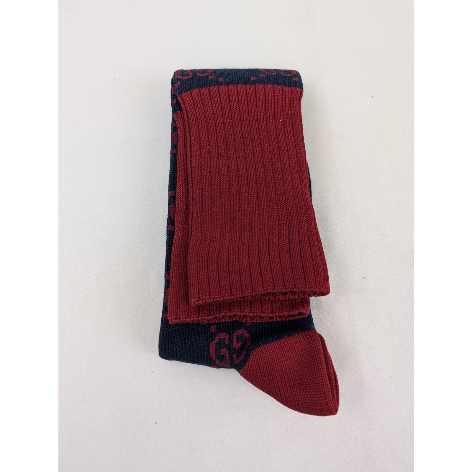 Gucci o1rshd1 Size: M / Long Socks in Navy/Red Size ONE SIZE - 6 Thumbnail
