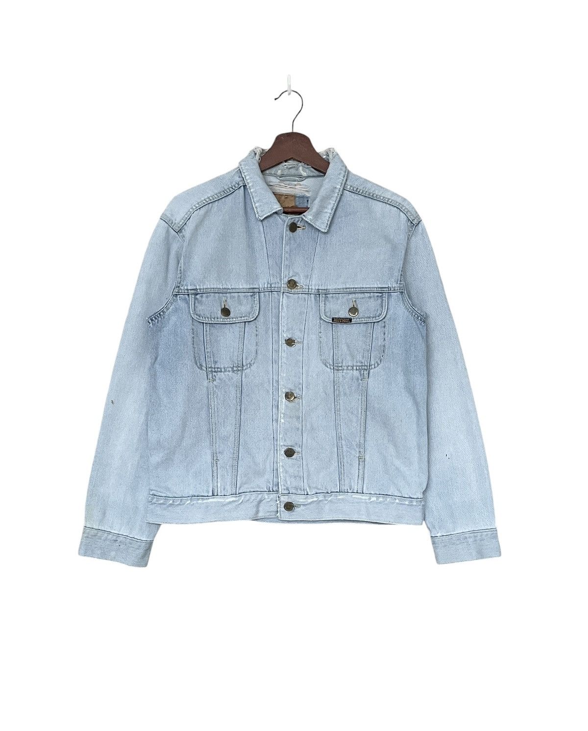 Japanese Brand Vintage Japanese Brand Blueway Denim Jacket 1990s Size US M / EU 48-50 / 2 - 1 Thumbnail