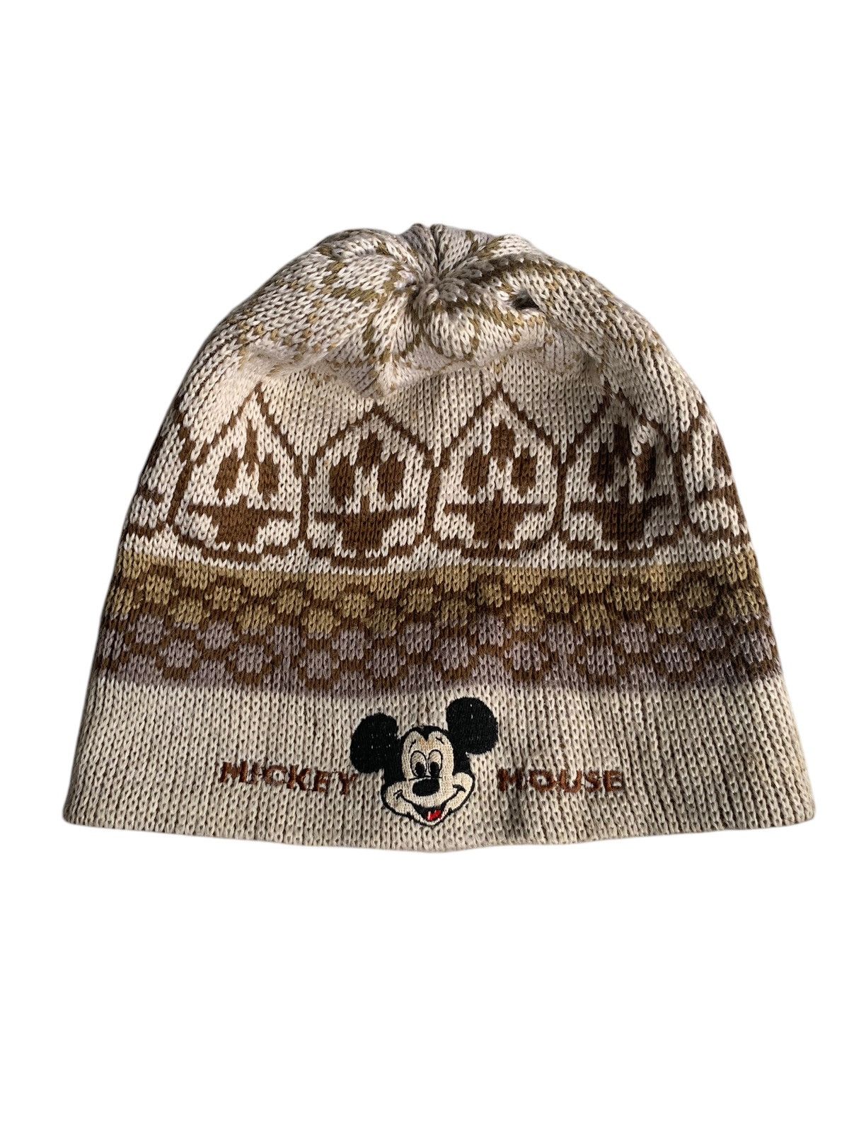 Japanese Brand × Kapital × Vintage Vintage Mickey Mouse Knitted Rare Beanie Hats Size ONE SIZE - 2 Thumbnail