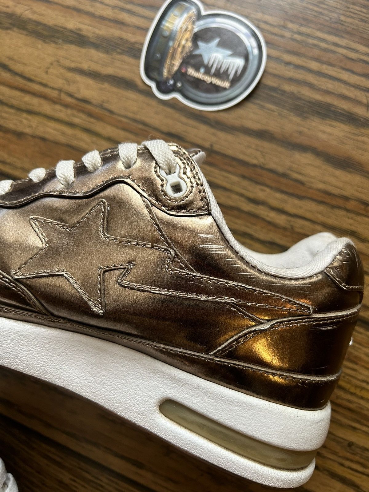 Bape Bape Gold Roadstas Size US 9.5 / EU 42-43 - 3 Thumbnail