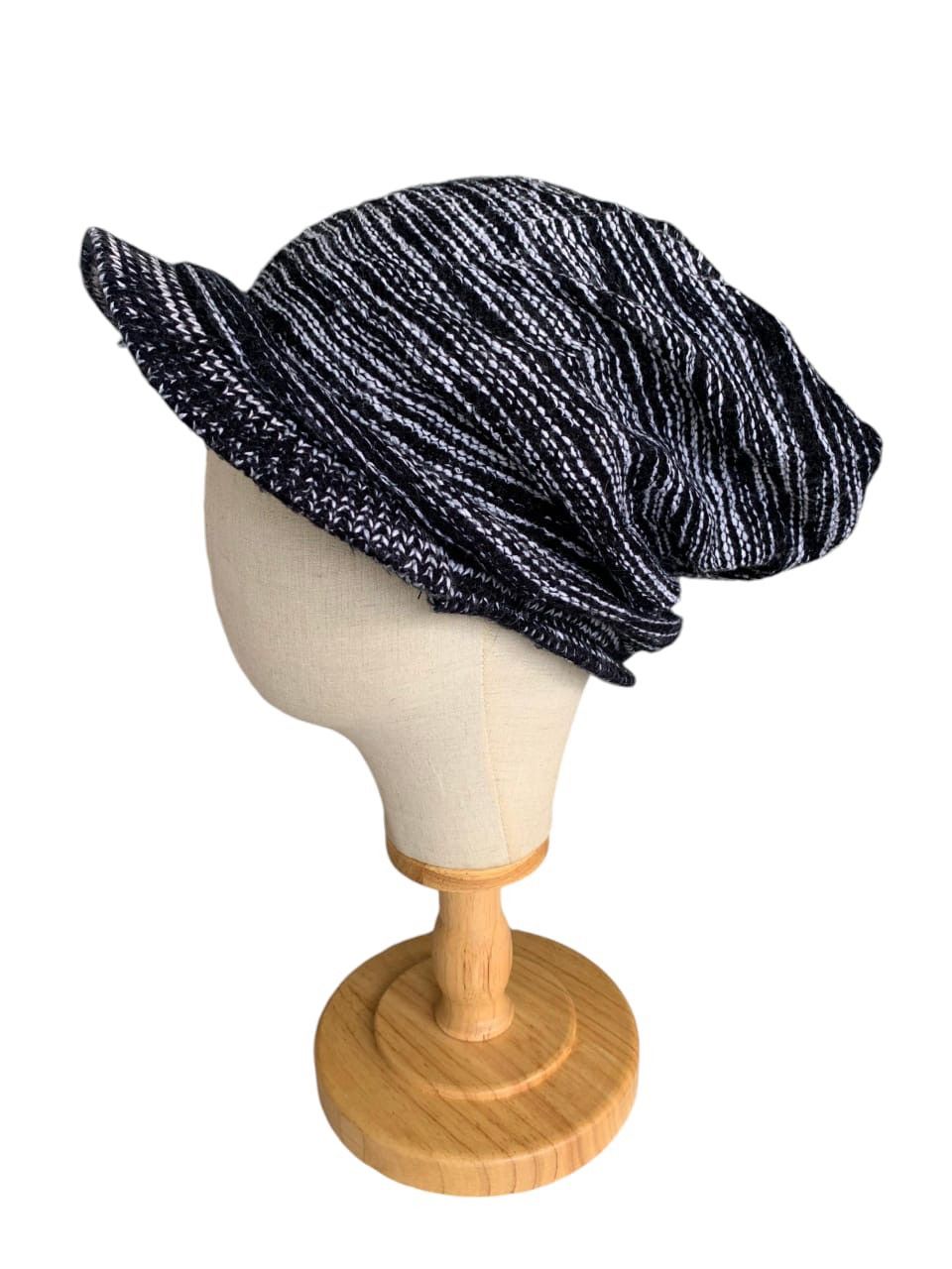 Japanese Brand × Vintage Slouchy Beanie Hat With Brim And Small Badge Size ONE SIZE - 1 Thumbnail