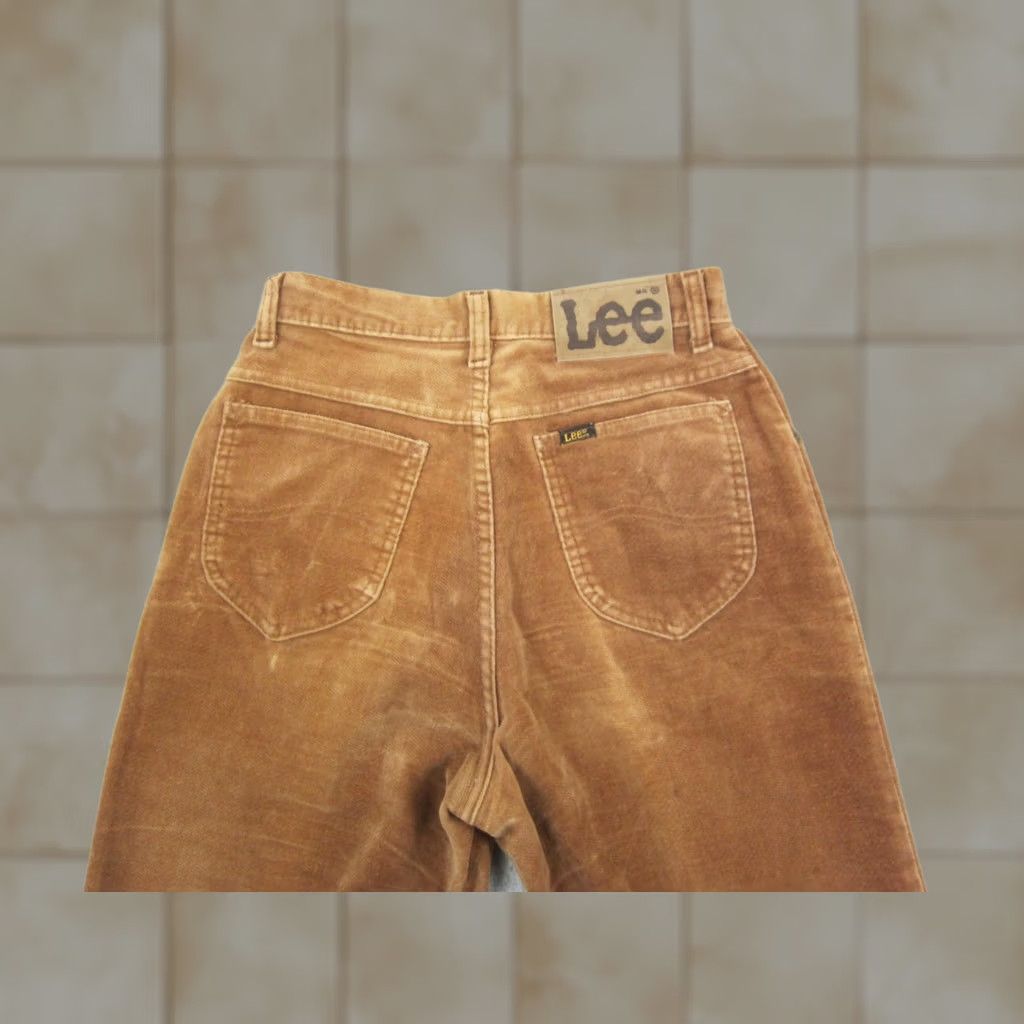 Lee Vintage Lee Pants 26x33 Brown Straight Corduroy Talon Zip Made in USA 70s Womens Size 26" / US 2 / IT 38 - 1 Thumbnail