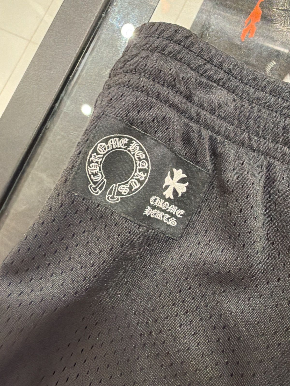 Chrome Hearts Chrome Hearts Varsity Black Mesh Booty Shorts Size 34" / US 12 / IT 48 - 3 Thumbnail
